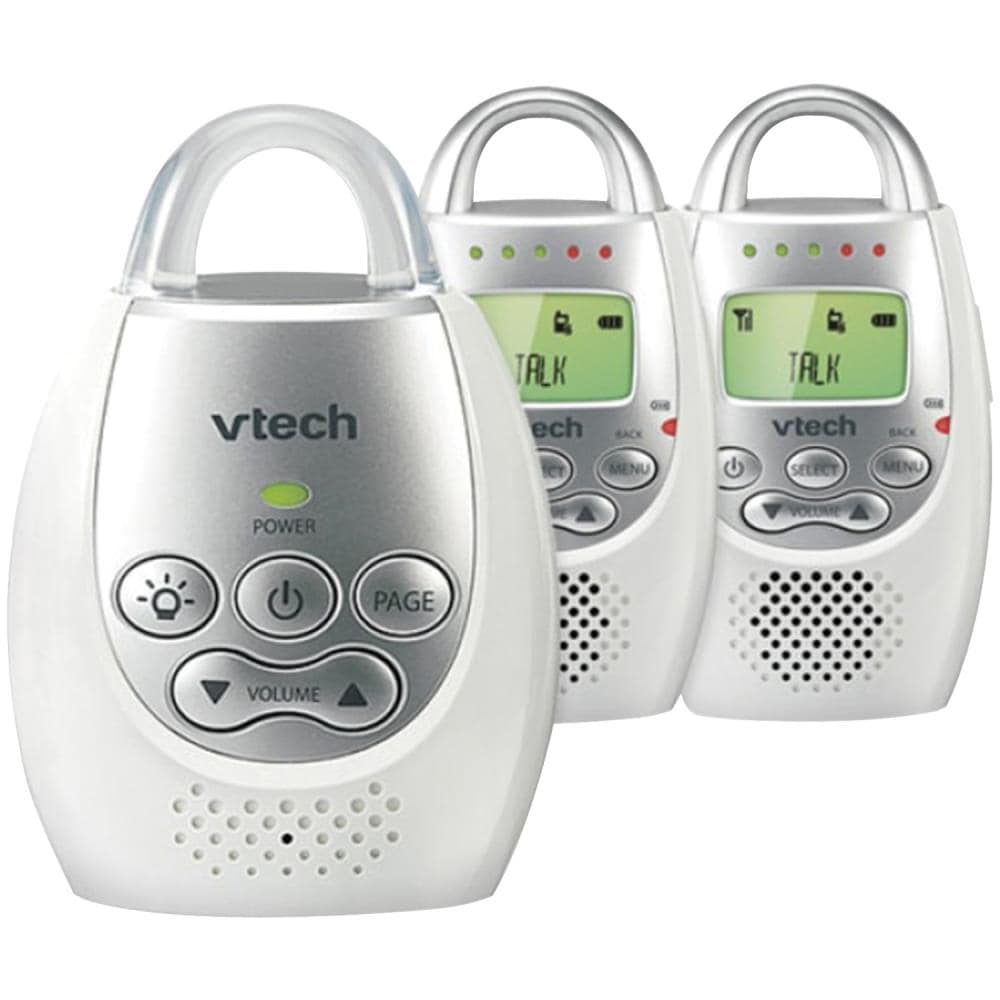 Monitor de bebé de audio digital VTech Safe and Sound con 2 unidades para padres DM221-2