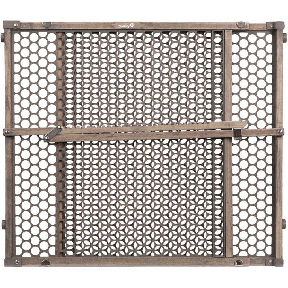 Puerta de Seguridad de Madera Gris Vintage montada a Presión Safety 1st de 42 pulgadas x 24 pulgadas GA112GRYA1
