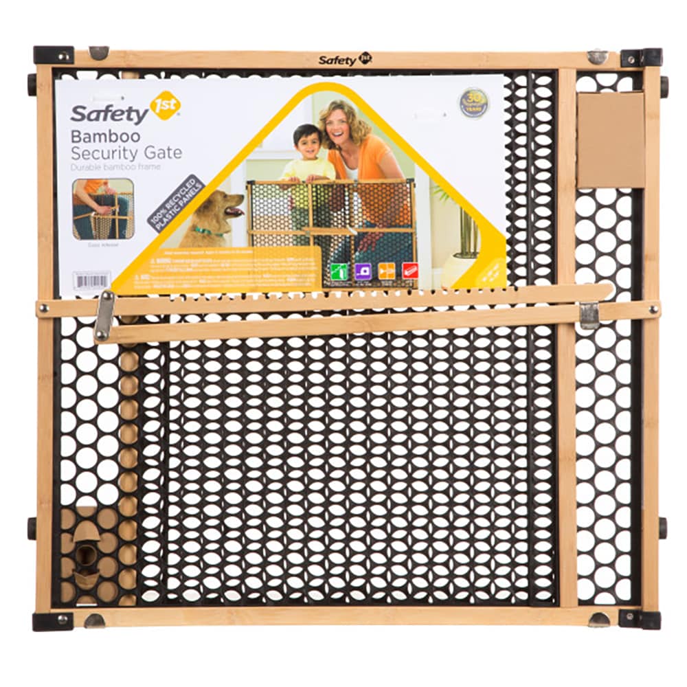 Puerta de seguridad de madera de bambú con montaje a presión Safety 1st de 42 pulgadas x 24 pulgadas GA0350604