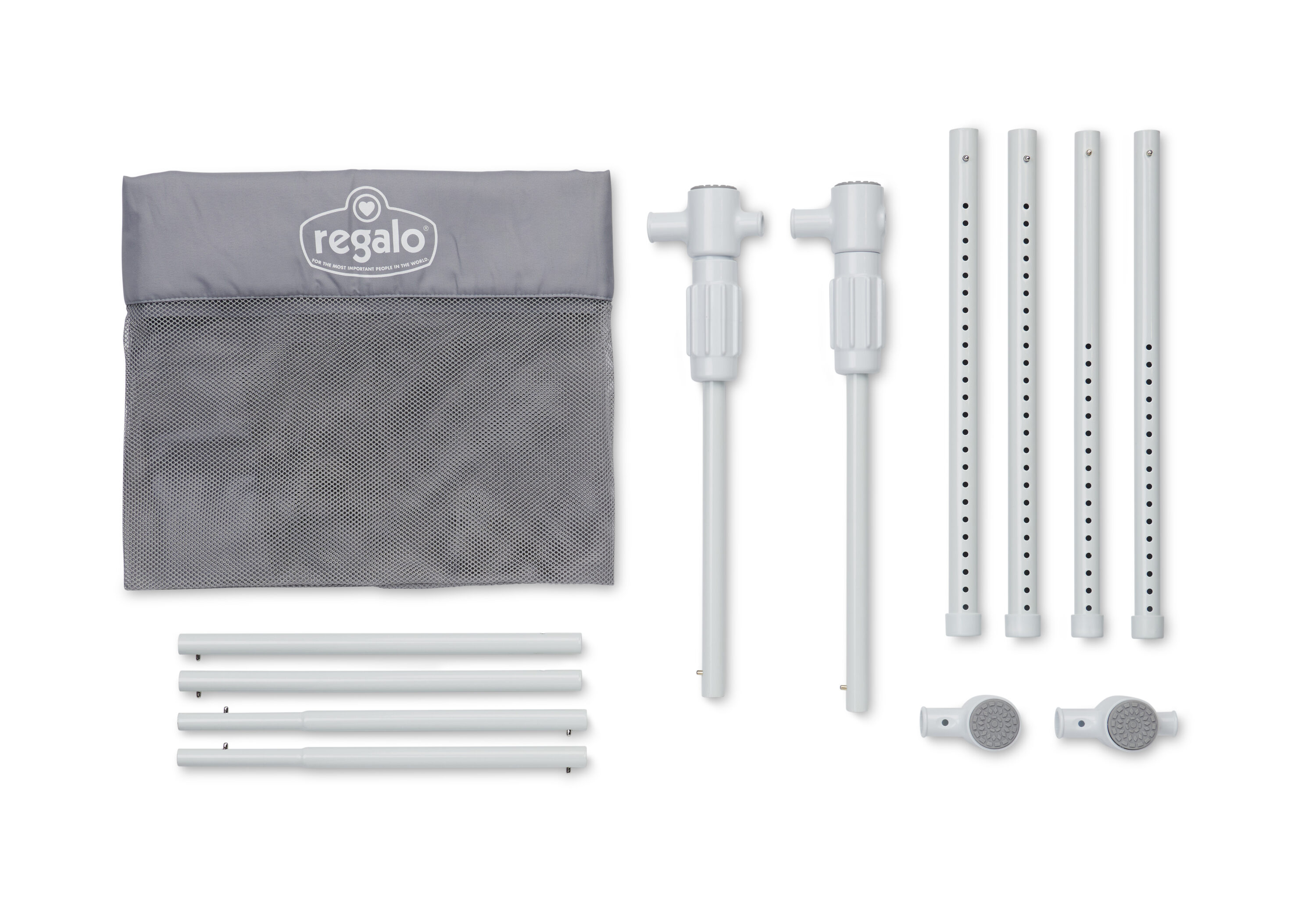 Barrera de seguridad de plástico gris expandible de 50 pulgadas x 28 pulgadas, montada a presión - Modelo 1800 W DS