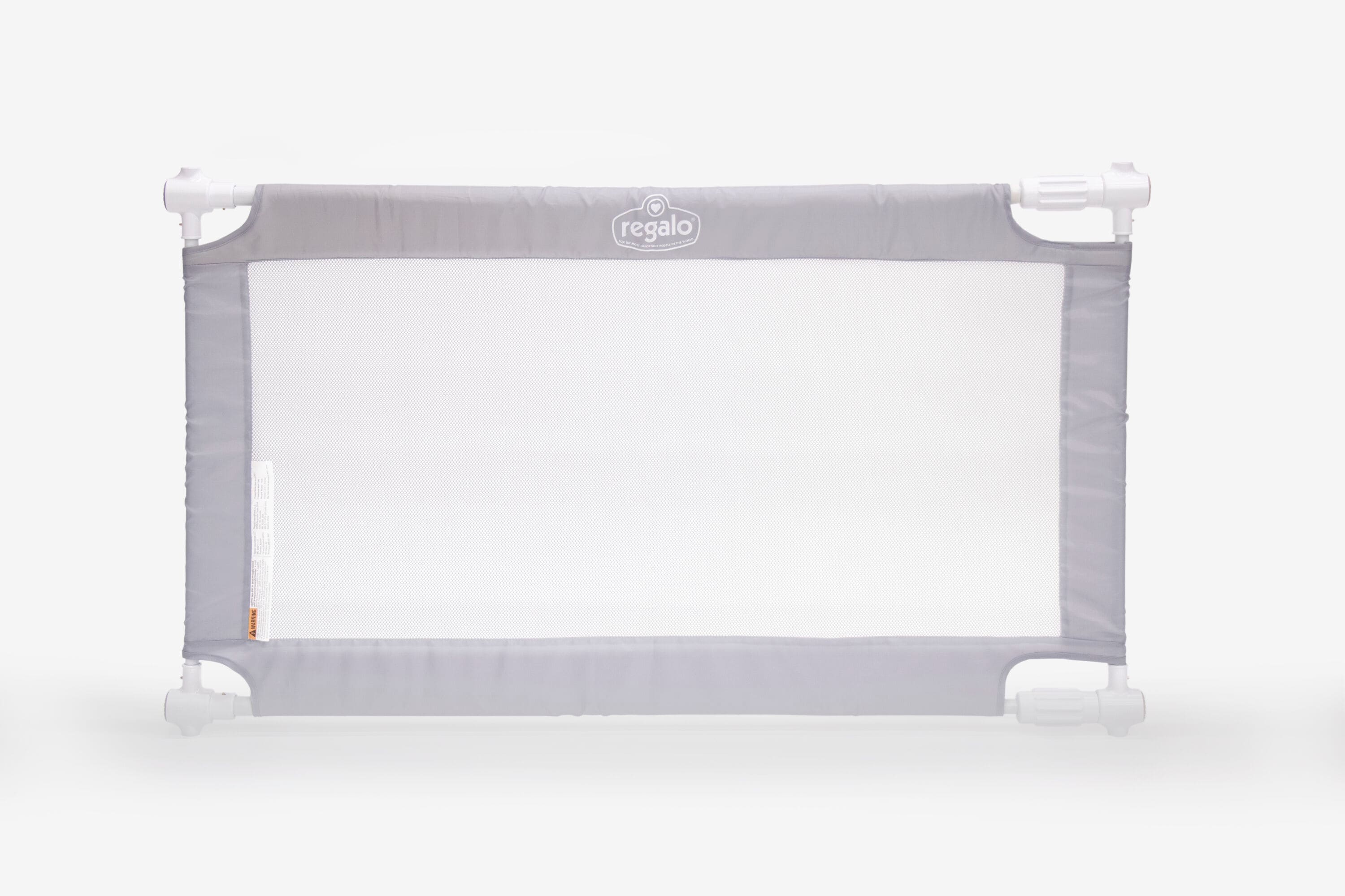 Barrera de seguridad de plástico gris expandible de 50 pulgadas x 28 pulgadas, montada a presión - Modelo 1800 W DS