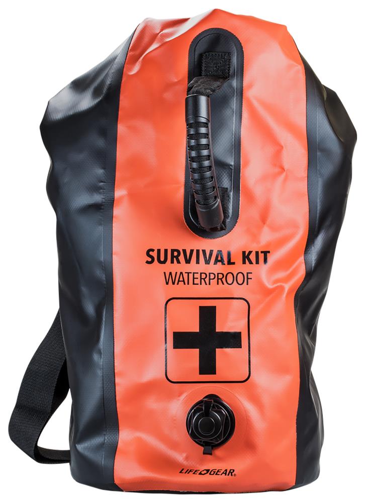 Kit de emergencia multiusos de nylon impermeable de 140 piezas de Dorcy International 41-3821