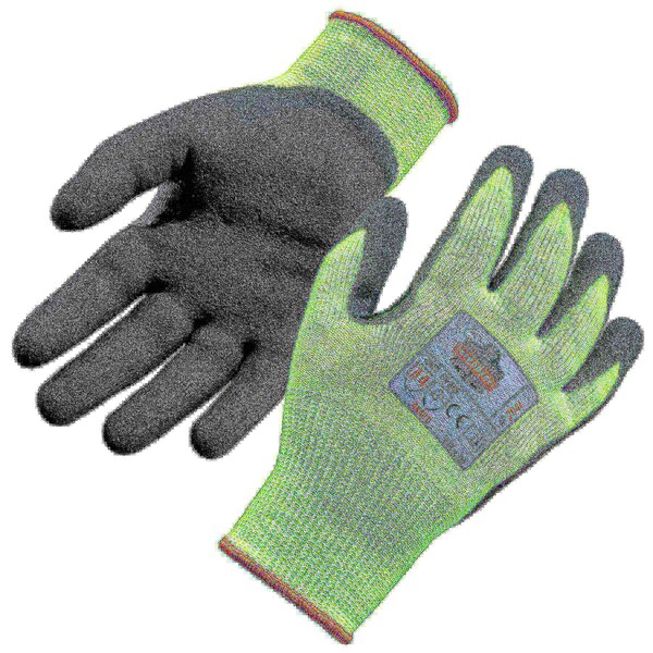 Guantes de corte de nivel 4 recubiertos de nitrilo de alta visibilidad en lima Ergodyne 7041 - 17813