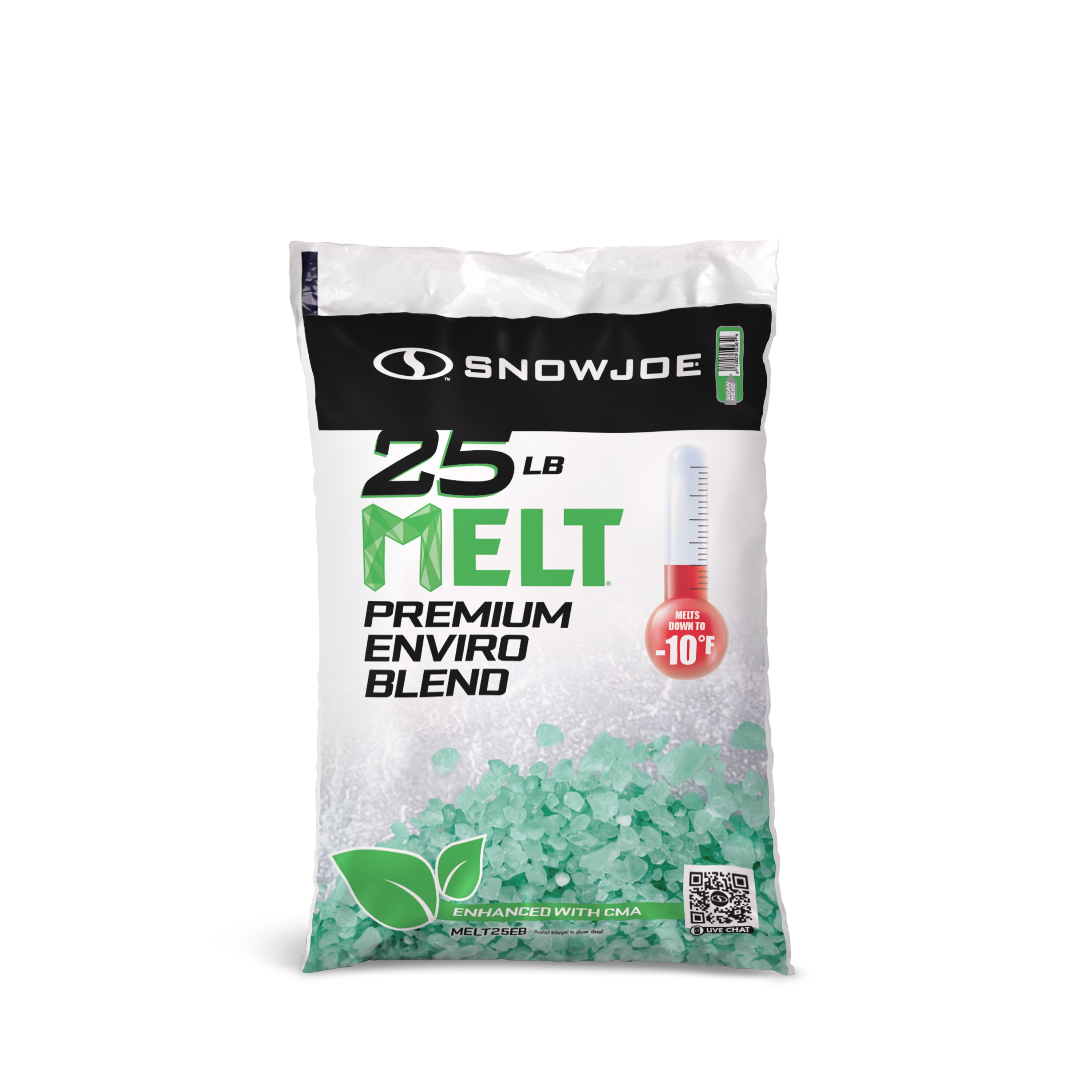 Granos de Sal derretidora de hielo Snow Joe 25 libras, más seguro para mascotas