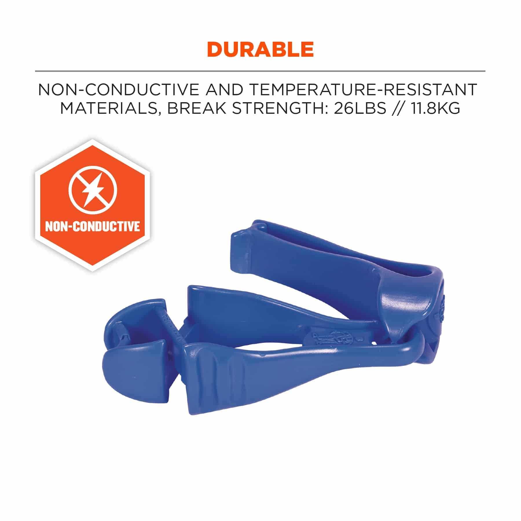 Ergodyne 3405: Clip para guantes azul - Soporte para cinturón 19127