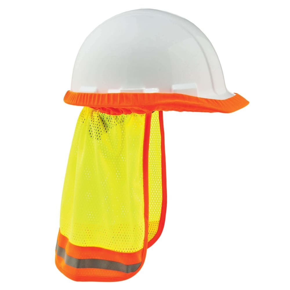 GloWear Ergodyne Gorra para cuello de malla de alta visibilidad con reflectante, Naranja 29051