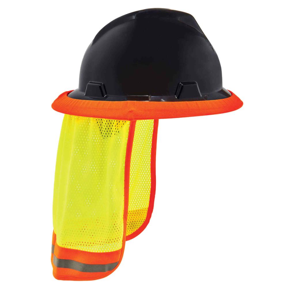GloWear Ergodyne Gorra para cuello de malla de alta visibilidad con reflectante, Naranja 29051