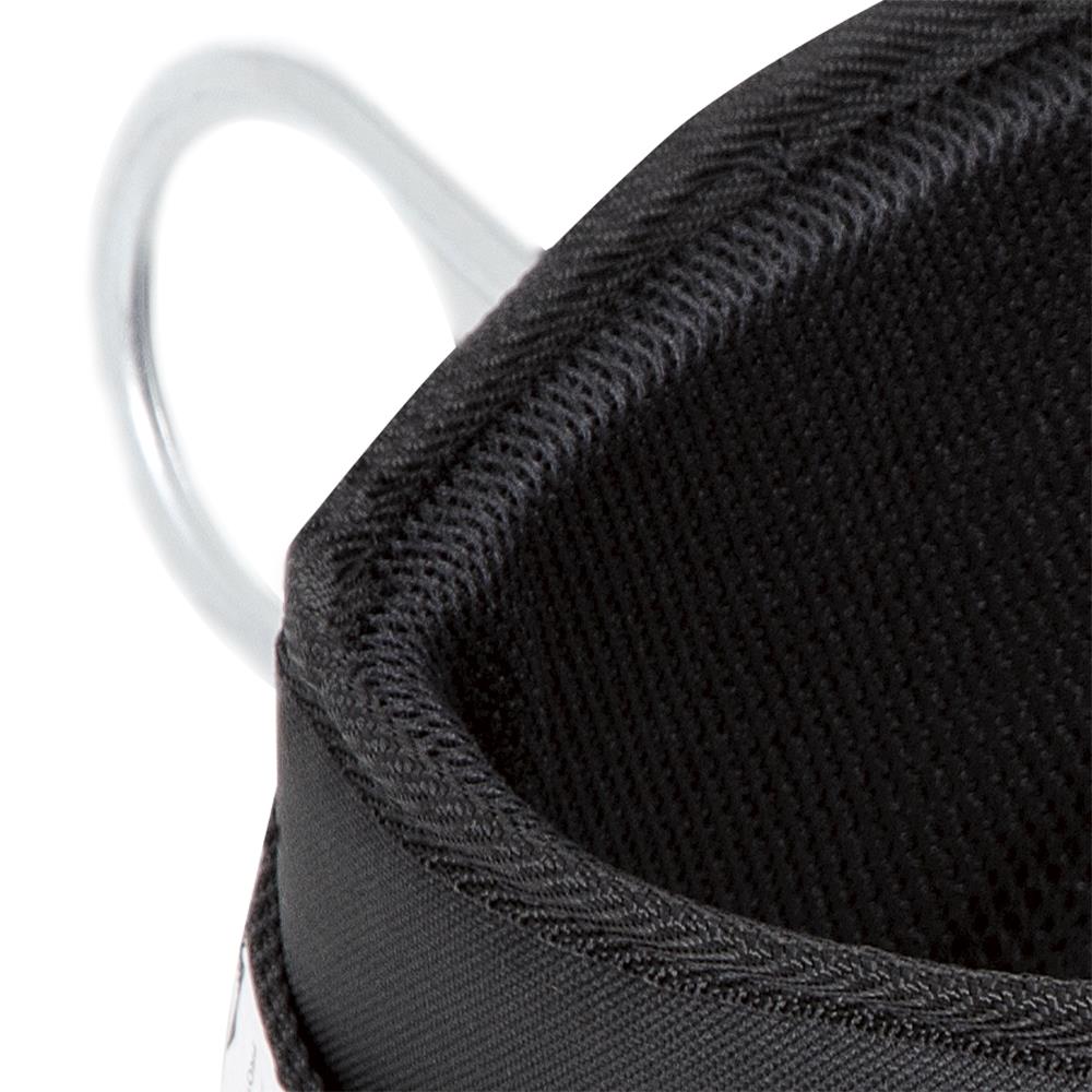 Arnes de seguridad PeakWorks con cinturón de restricción y soporte lumbar acolchado, 1 anillo en D, color negro, talla grande V8056013