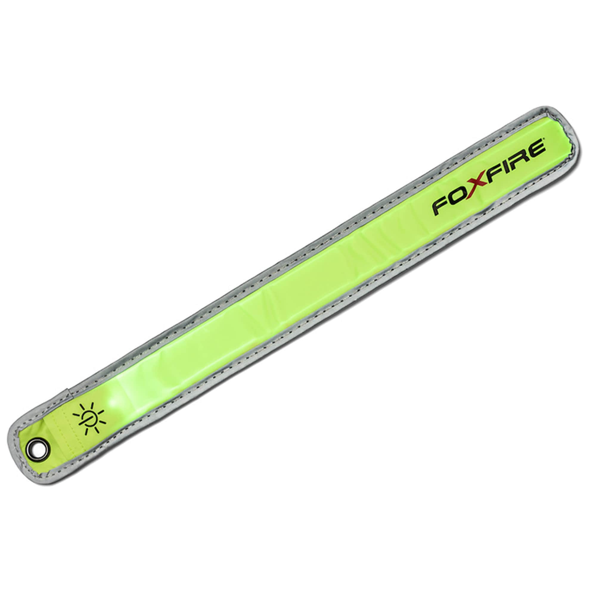 Banda de seguridad Foxfire: Coloca este brazalete altamente reflectante con LEDs intermitentes en tu brazo cuando estés trabajando en entornos con poca luz. Visible a más de 1/2 milla, esta luz tiene dos patrones de destello y un borde reflectante. 6001752
