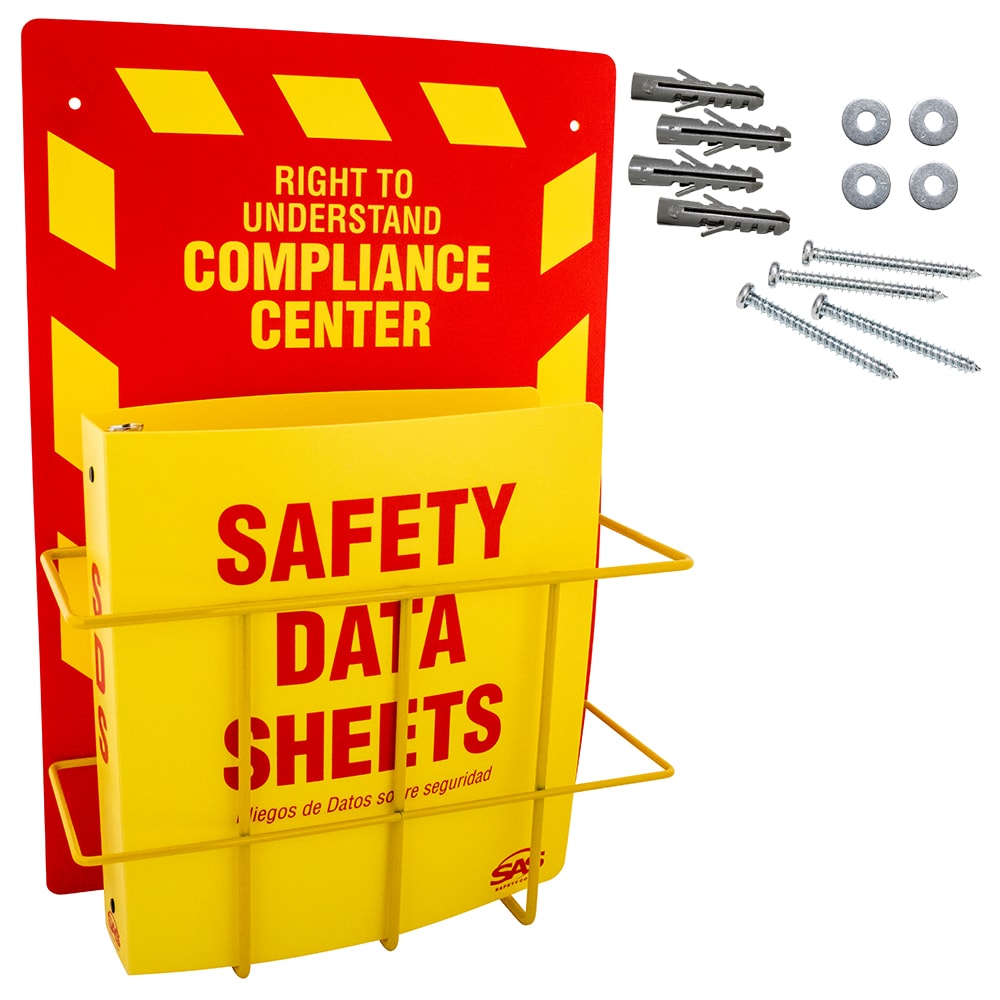 
Centro de Cumplimiento con SDS de SAS Safety, Carpeta y Soporte para Alambre, 6000-75 6000-75