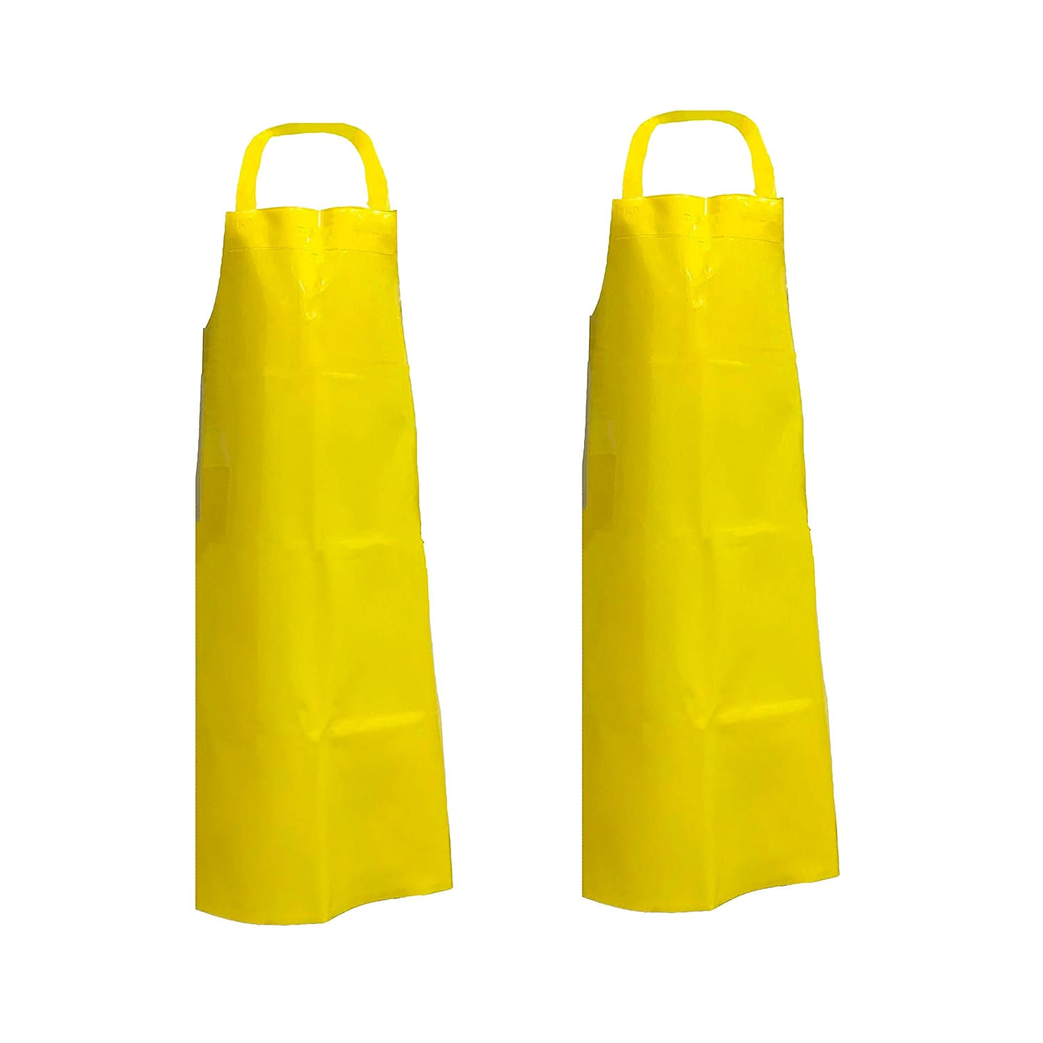 Babero BISON LIFE de TPU Grueso Impermeable Amarillo 11.8 Mil, Resistente a Salpicaduras de Aceite (paquete de 2) BLKH-HDS-TPU-AP2Y1-2