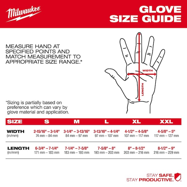 Guantes sumergidos Milwaukee Tool 12 Pk Cut 5 - XXL - 48-22-8954B