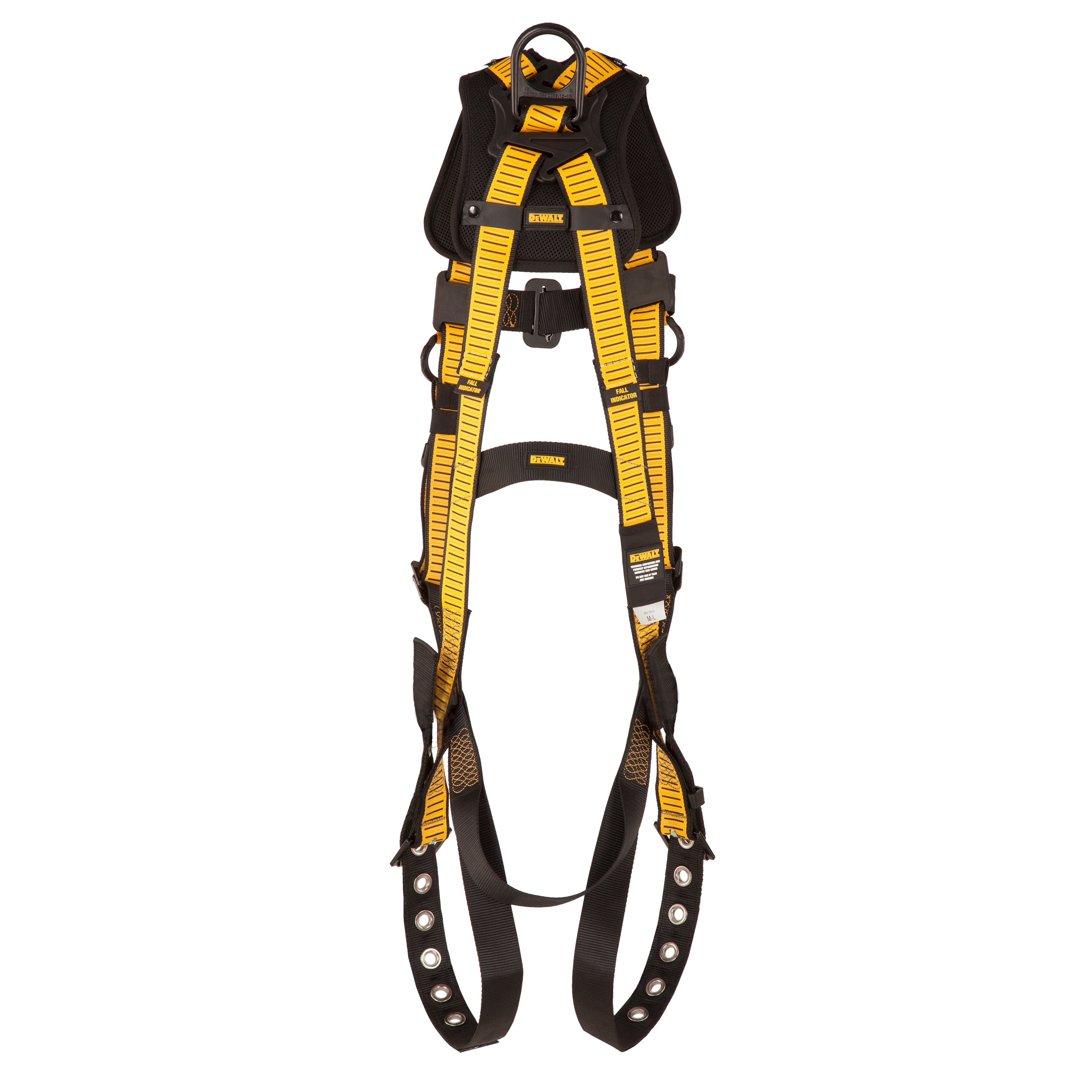 Chaleco DeWalt D1000 estilo chaleco, con 5 puntos, anillo D en la espalda, pecho PT, piernas TB, y hombreras (talla s-m) DXFP512006 (S-M)