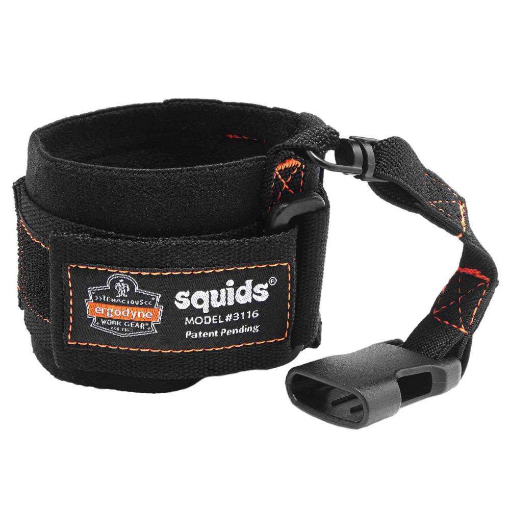 Squids Ergodyne Squids 3116 Pulsera de muñeca con hebilla - 3 libras, Negro 19057