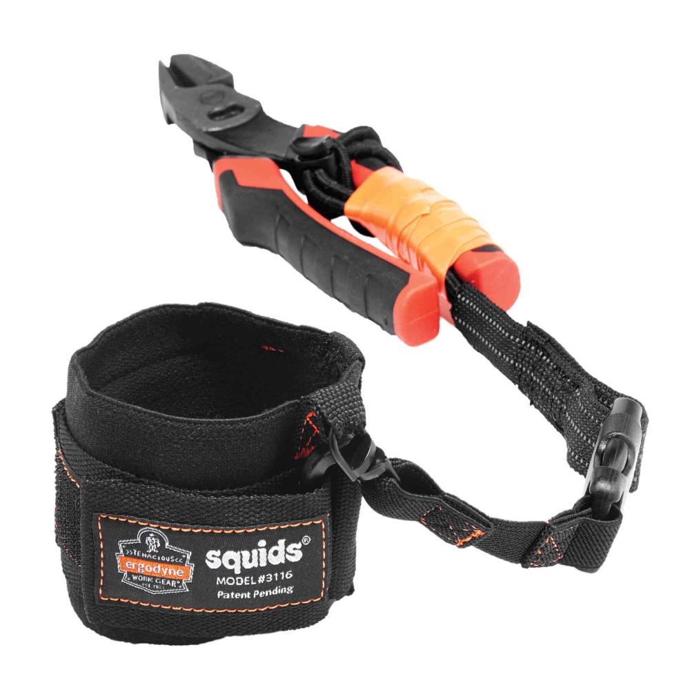 Squids Ergodyne Squids 3116 Pulsera de muñeca con hebilla - 3 libras, Negro 19057
