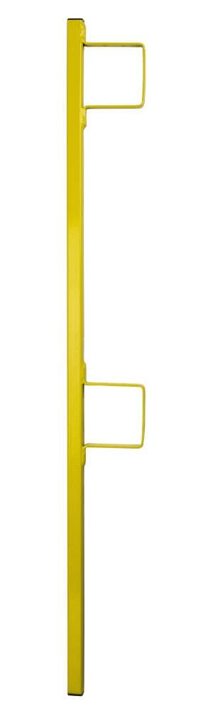 Barandal amarillo recubierto de polvo Guardian Fall Protection para uso residencial, 42 pulgadas, Fácil instalación, Tamaño mediano 15175