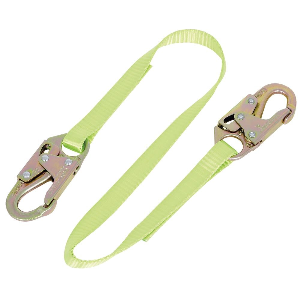 Limitador de proximidad PeakWorks con cinta y 2 ganchos de seguridad, 4 pies de largo, verde V815404
