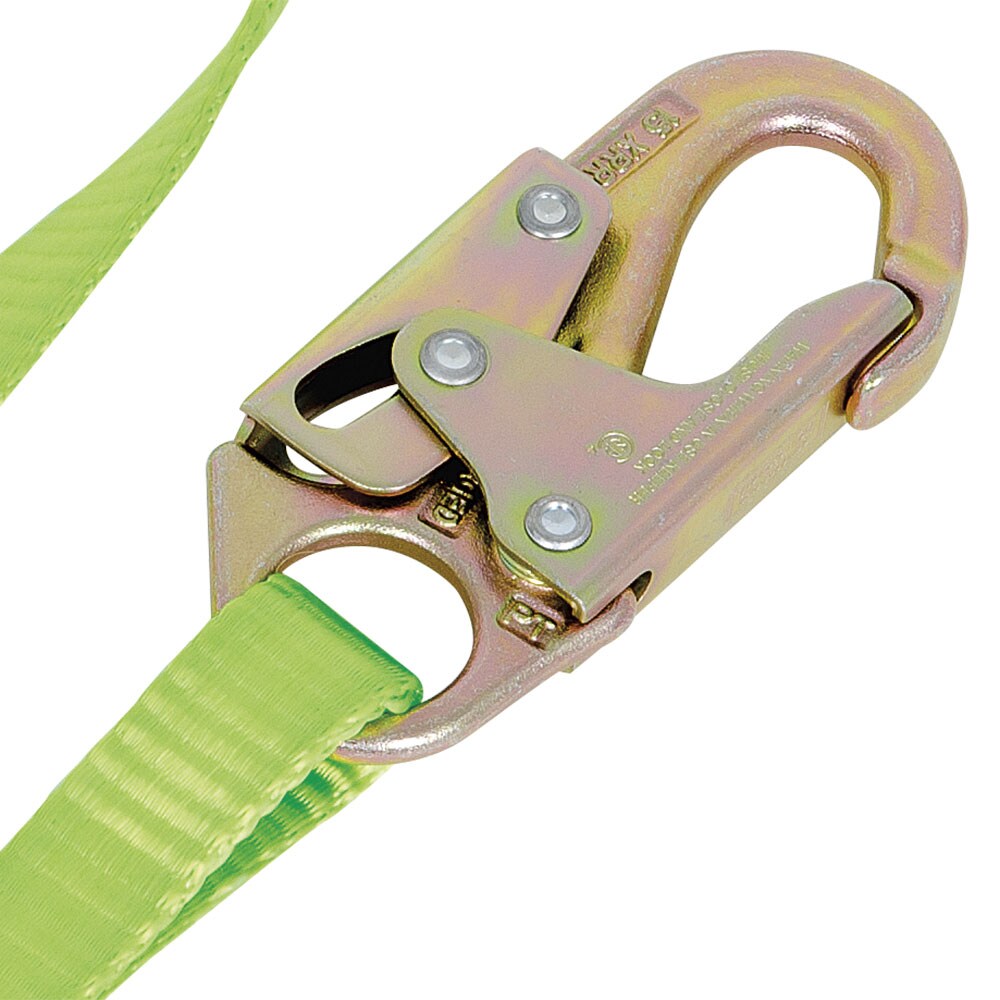 Limitador de proximidad PeakWorks con cinta y 2 ganchos de seguridad, 4 pies de largo, verde V815404