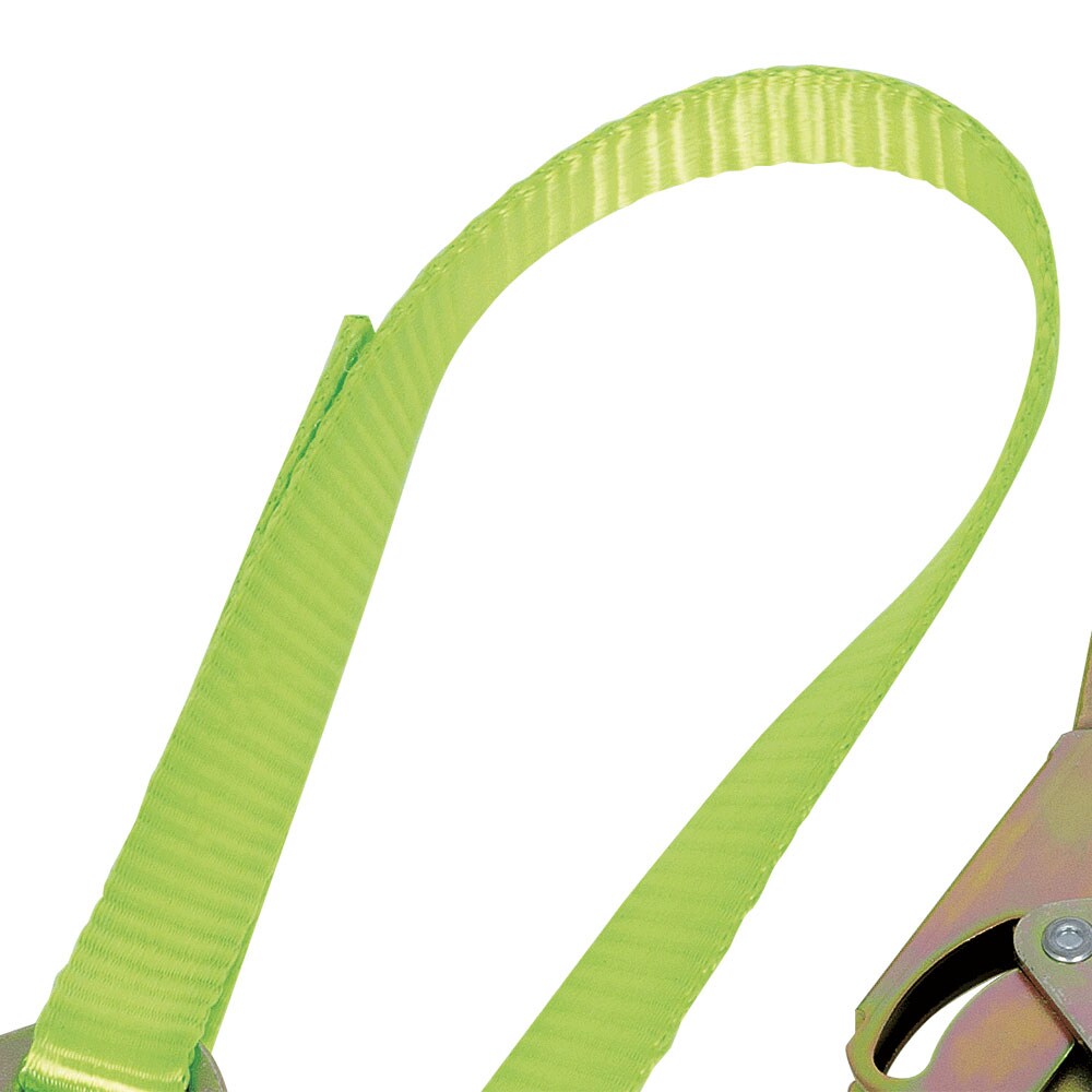 Lanyard resistente con cinta, broche y ganchos en "D" de 4 pies, verde V815424 de PeakWorks