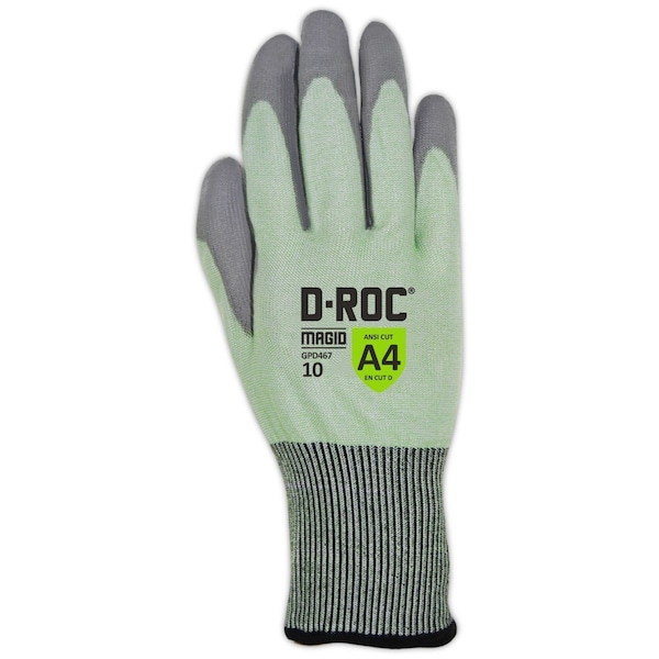 Guantes de máquina de punto Magid, Nivel de corte 4, Gris - GPD467-11
