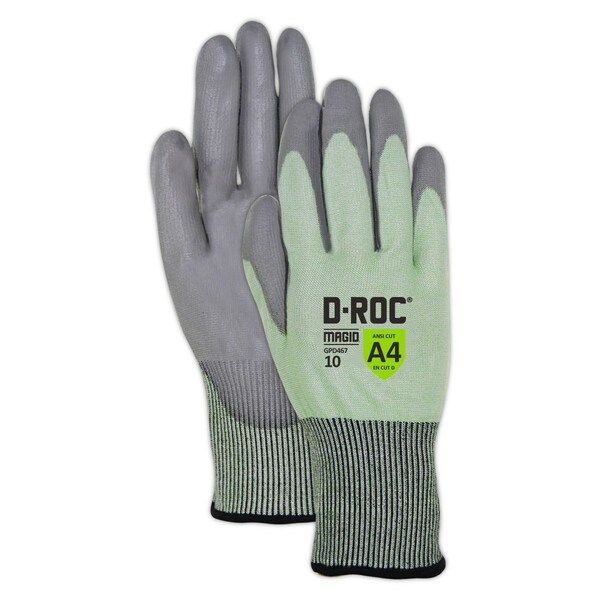 Guantes de máquina de punto Magid, Nivel de corte 4, Gris - GPD467-11
