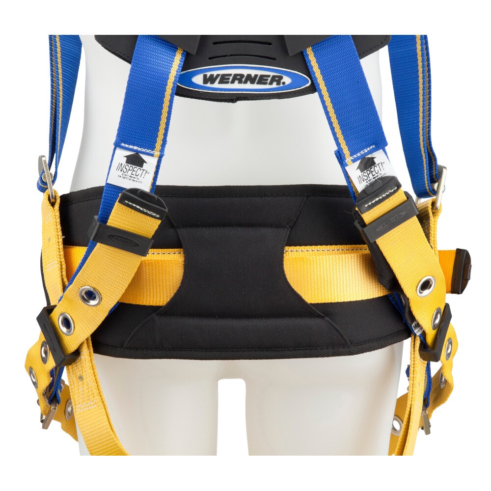 Arnes de construcción Werner Blue Armor (3 anillos en D) (XL) Equipo de protección contra caídas H232104