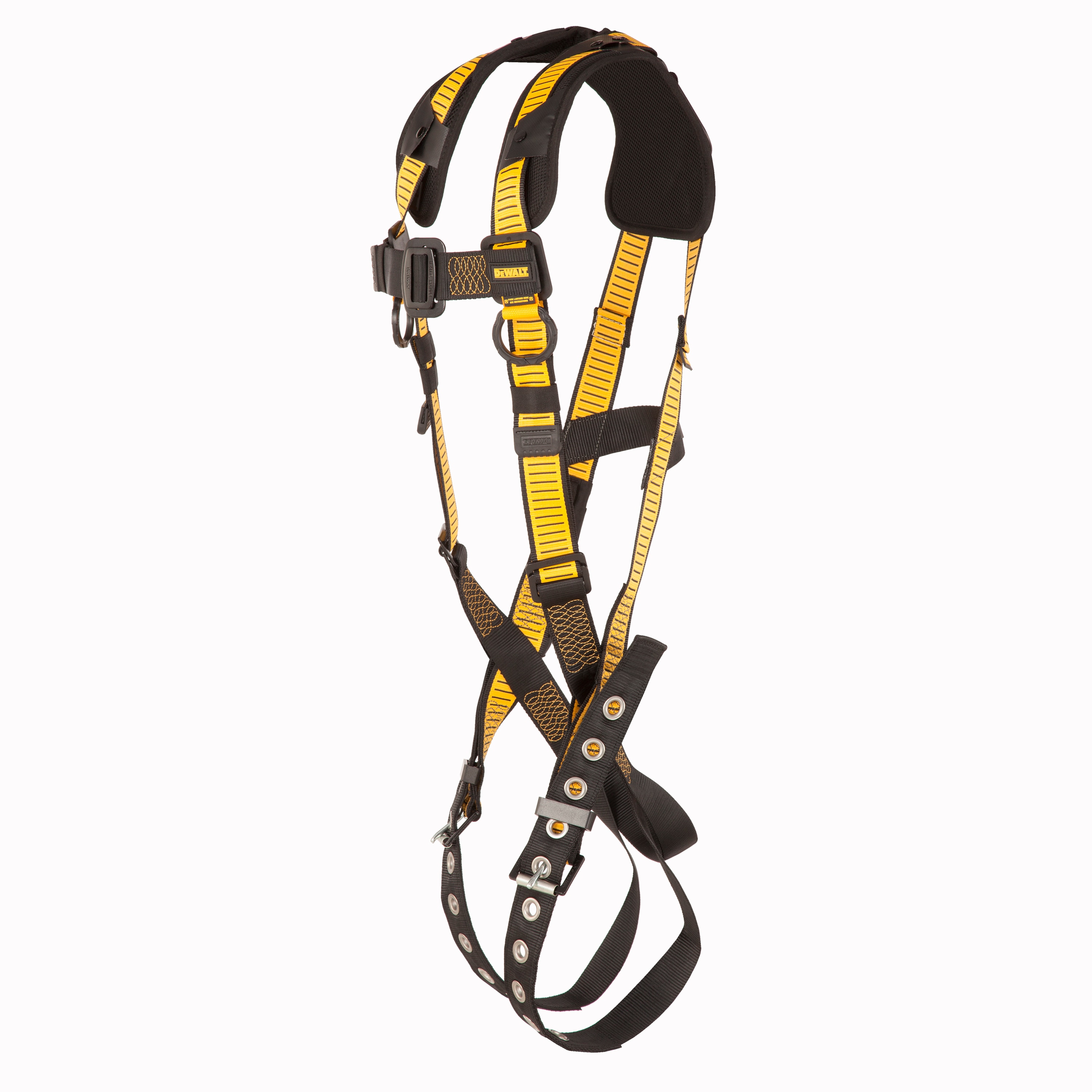 Arnés Estilo Chaleco DEWALT Dewalt D1000, 5 puntos, D-ring en la espalda, Pecho en forma de T, Piernas en forma de T, Almohadillas para los hombros (m-l) DXFP512006(M-L)