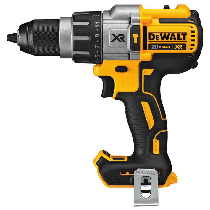 Kit de Taladro Martillo Inalámbrico sin escobillas DEWALT 20V MAX XR de 1/2 pulg. y Lijadora de Velocidad Variable de 1/4 de Hoja 20V sin escobillas (Herramientas únicamente) - DCD996P2WDCW200