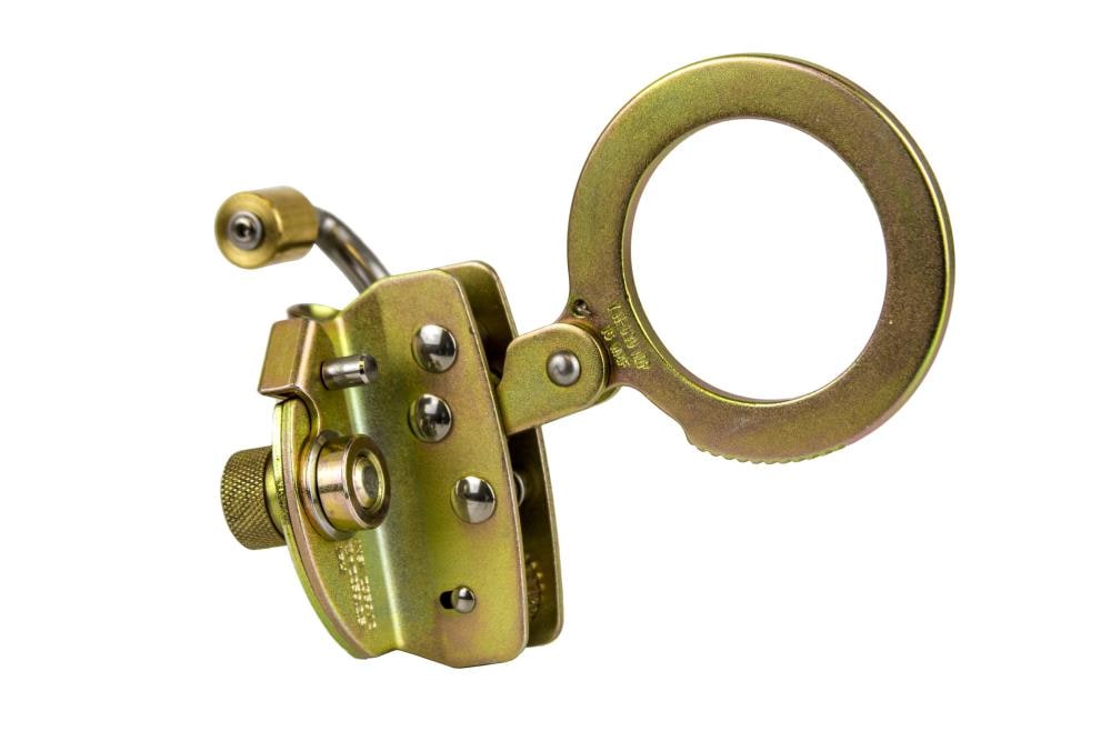 Guardian Fall Protection Atrapa Cuerda Amarillo para Cuerdas de Seguridad, Se Adapta a Espesores de 5/8 o 1/2 pulgadas, Bloqueo Automático 01508
