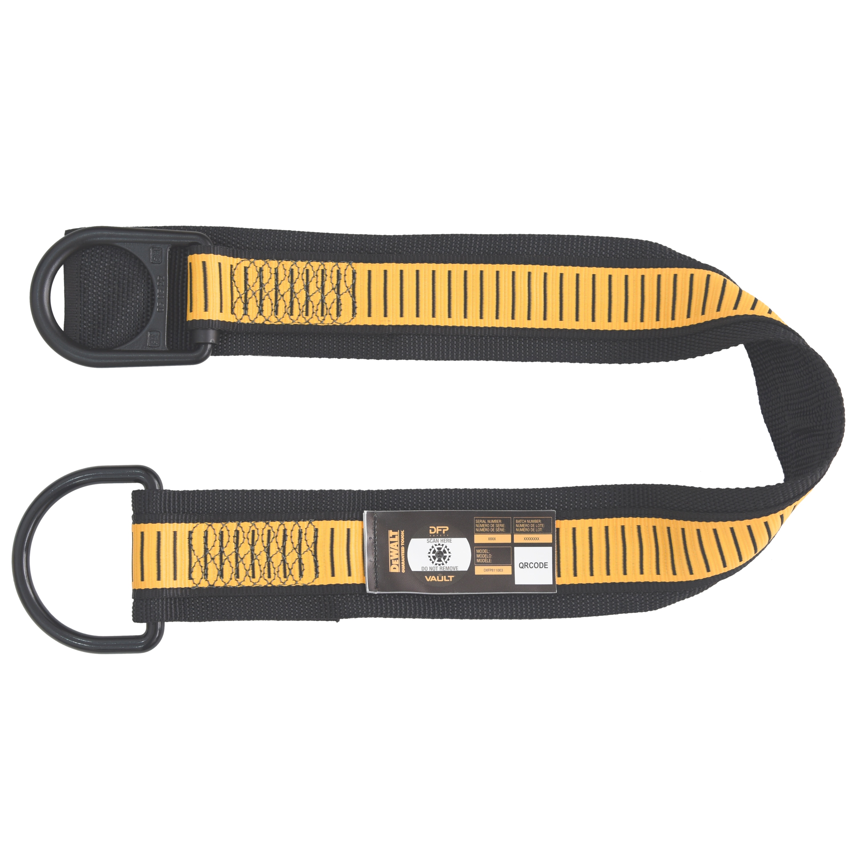 Correa de anclaje para web Dewalt - Choker - Anillos D grandes y pequeños con almohadilla de desgaste - 3 pies DXFP811003