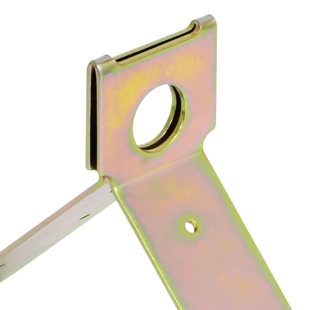 Soporte temporal de acero para anclaje en techo de un solo uso PeakWorks con 8 agujeros para anclajes, Color plata/bronce V8229001