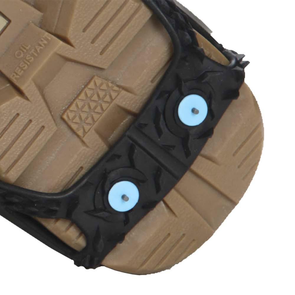 Ayuda de tracción para calzado multiusos Due North con 6 picos de carburo de tungsteno en forma de diamante de hielo, dibujo direccional, goma, negro, unisex, M V3550270-M