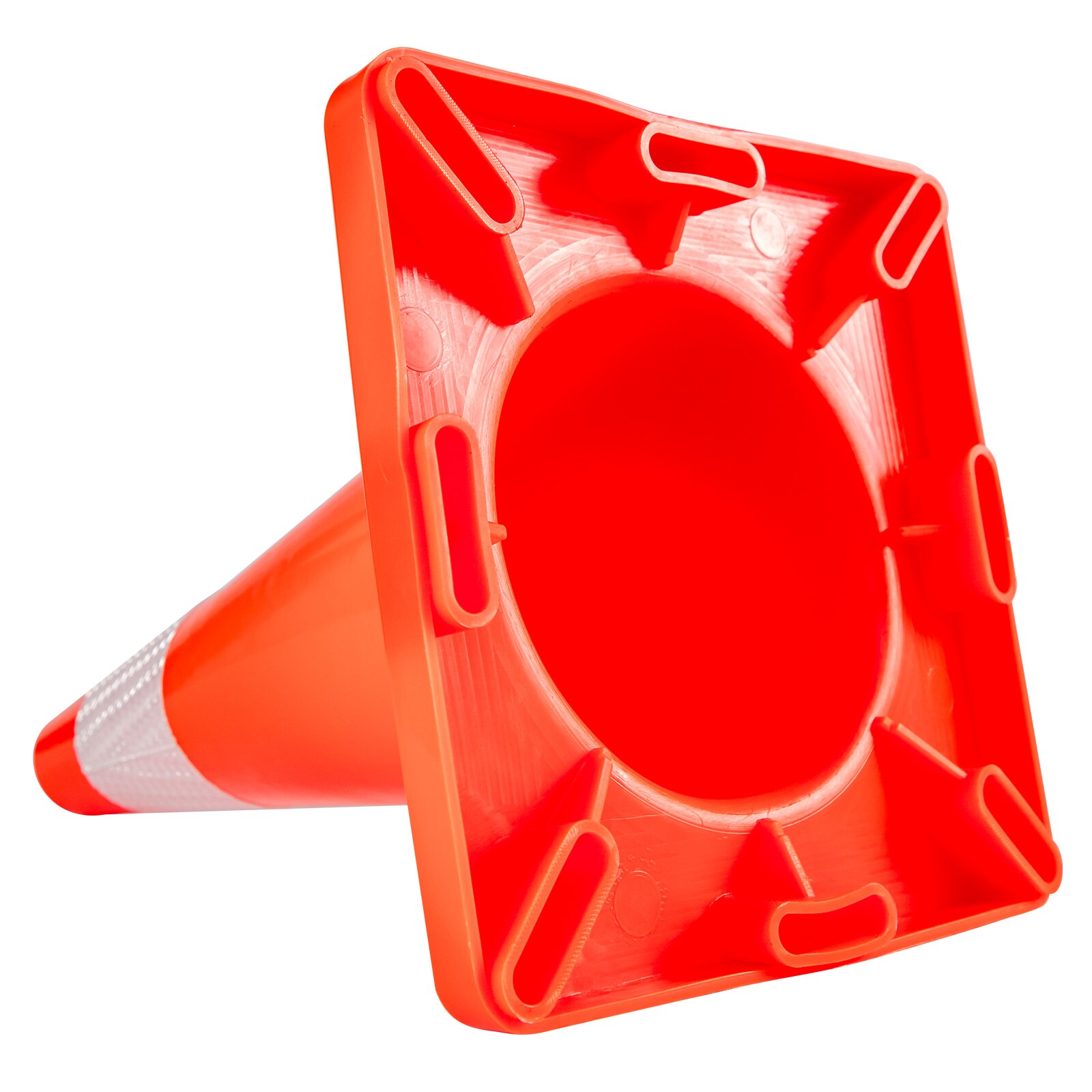 Cono de seguridad vial naranja de 18 pulgadas en paquete de 12 - VEVOR 18INQHDBJMLZ12PCSV0