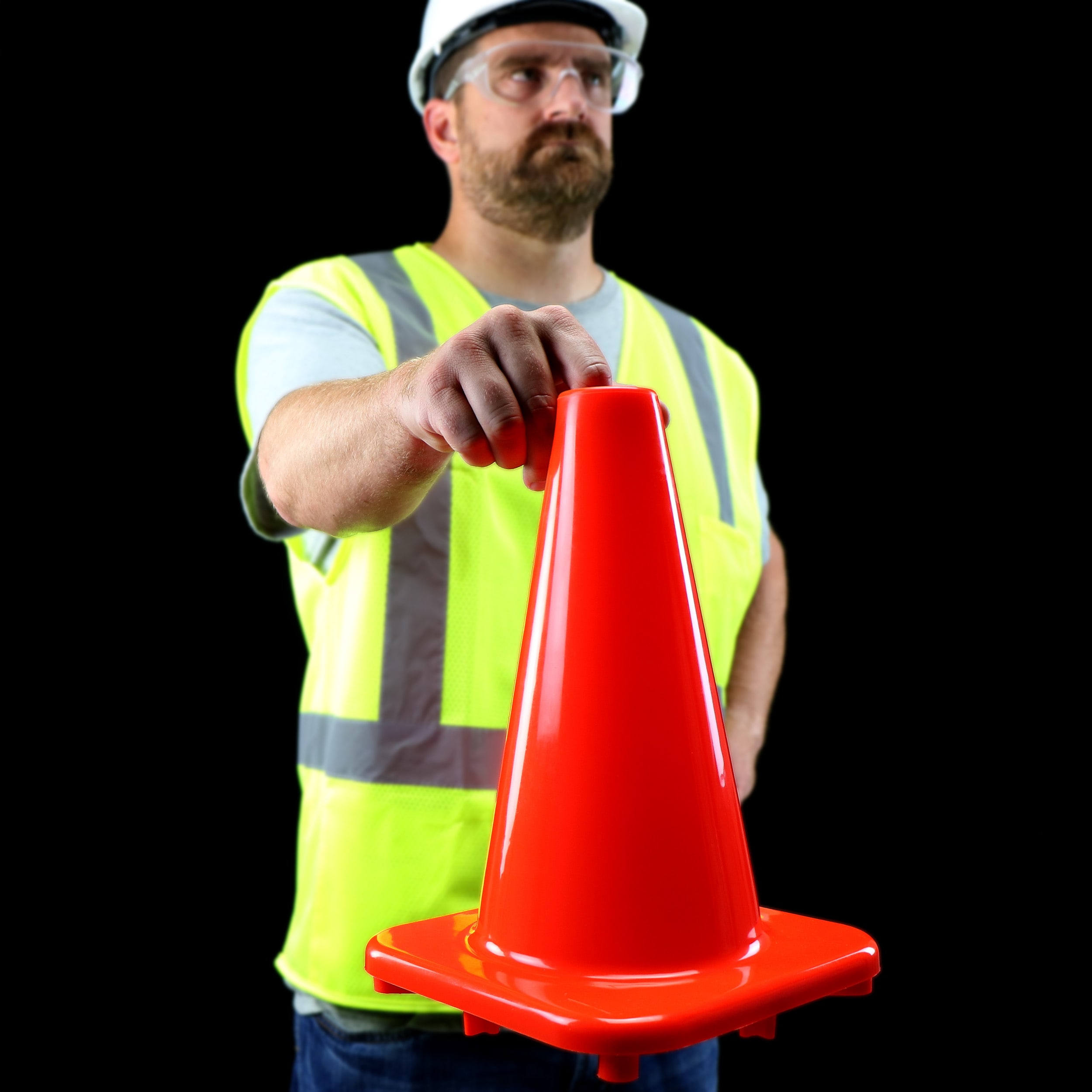 12 pulgadas de cono de seguridad vial naranja Safety Works