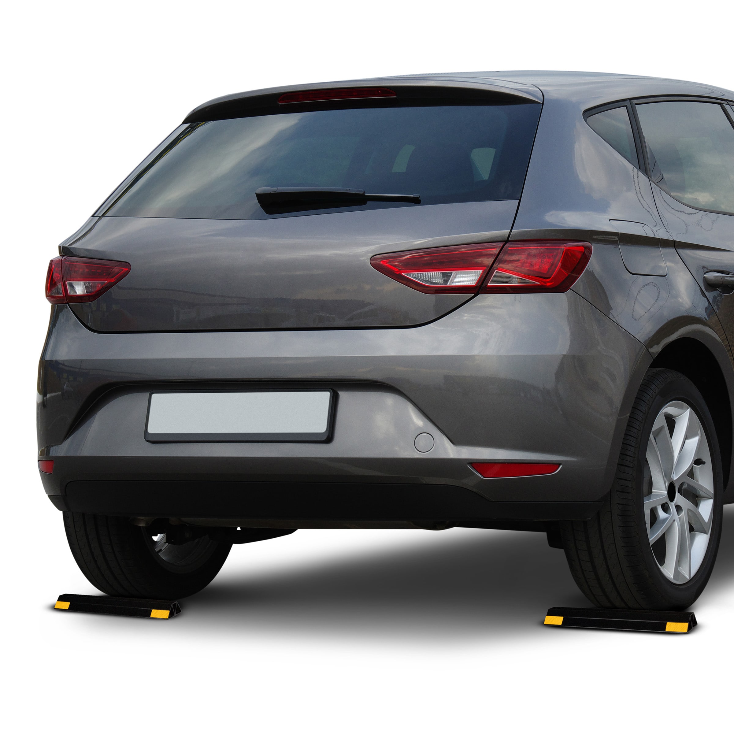 Señal de seguridad vial negra de 1.8 pulgadas Stalwart 75-CAR2018