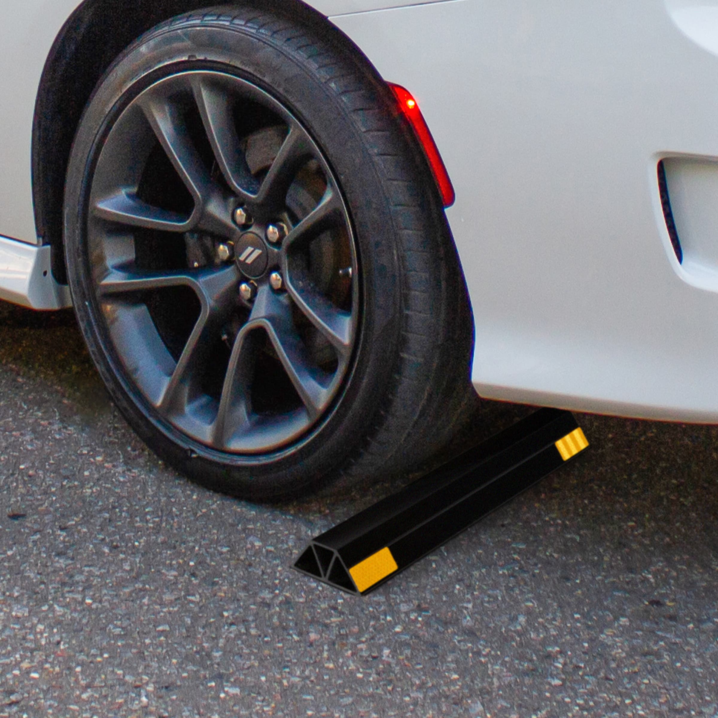Señal de seguridad vial negra de 1.8 pulgadas Stalwart 75-CAR2018