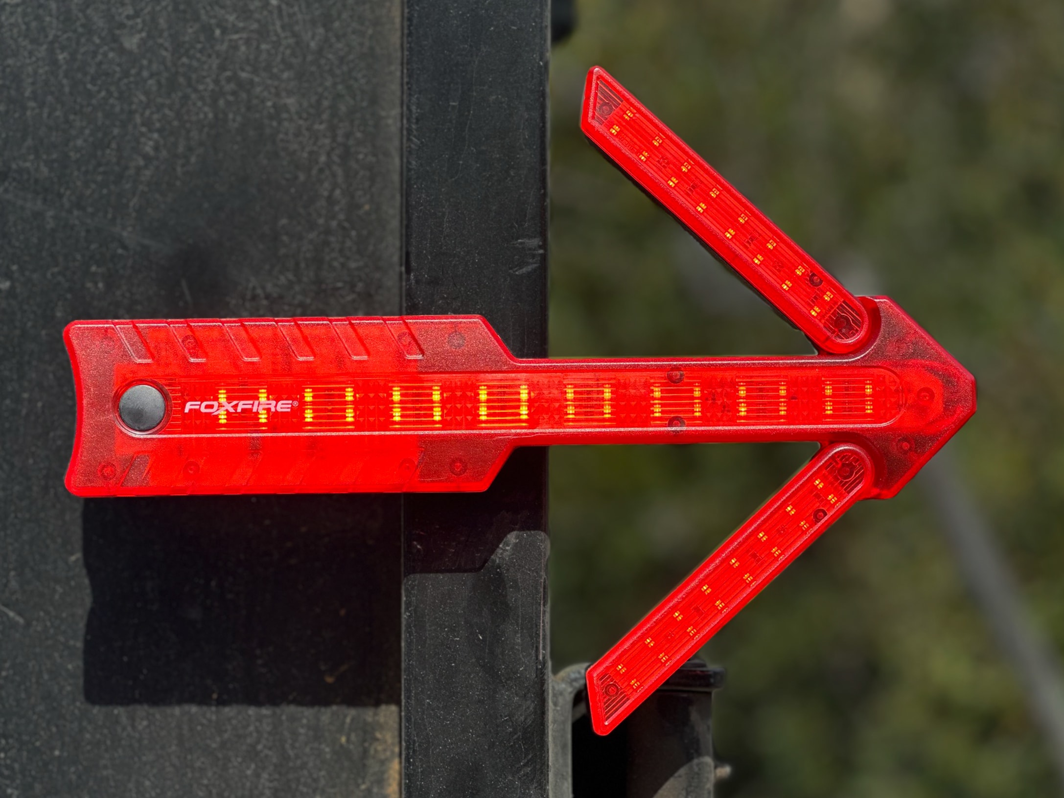 Señal de tráfico roja de seguridad Foxfire Safety de 12 pulgadas