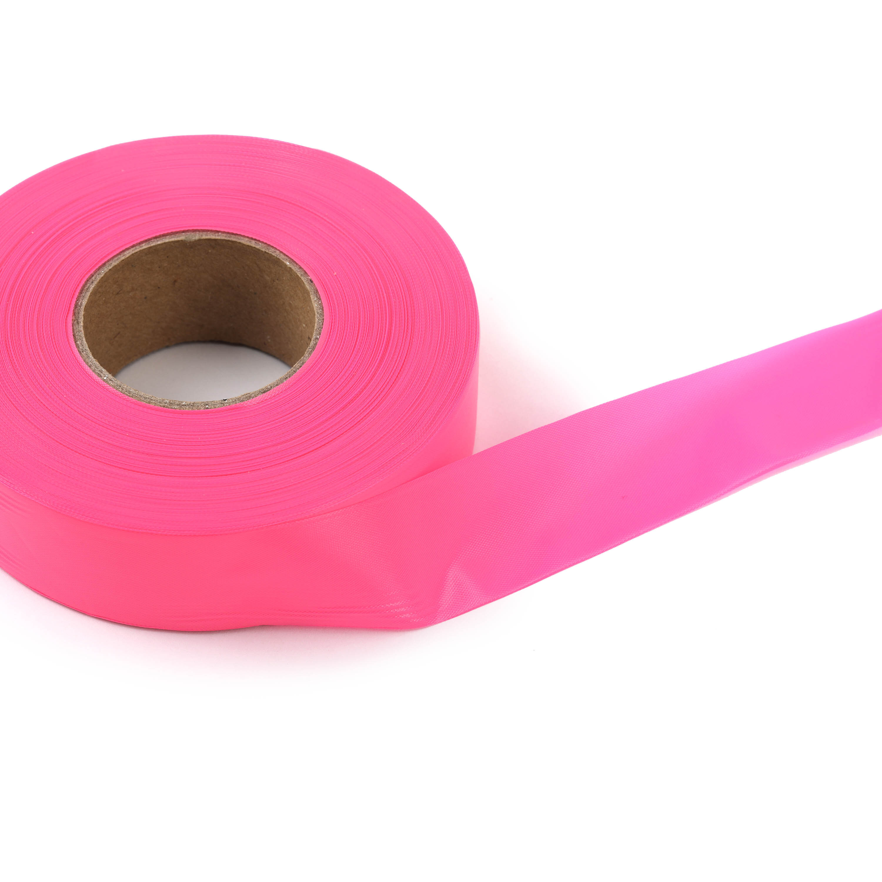 Cinta de seguridad de vinilo rosa de precaución de 1 pulgada de ancho por 200 pies de largo de Project Source ST576279