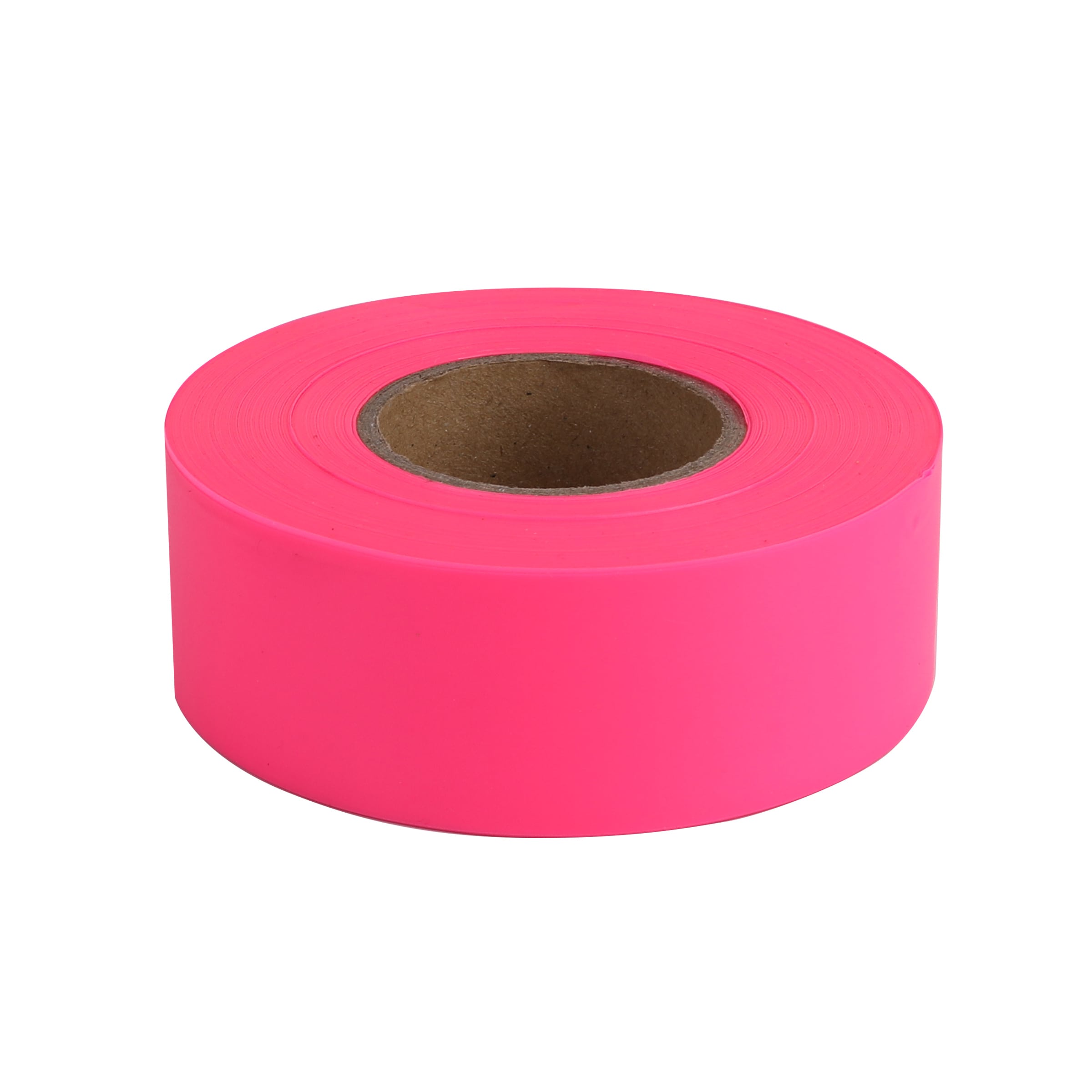 Cinta de seguridad de vinilo rosa de precaución de 1 pulgada de ancho por 200 pies de largo de Project Source ST576279
