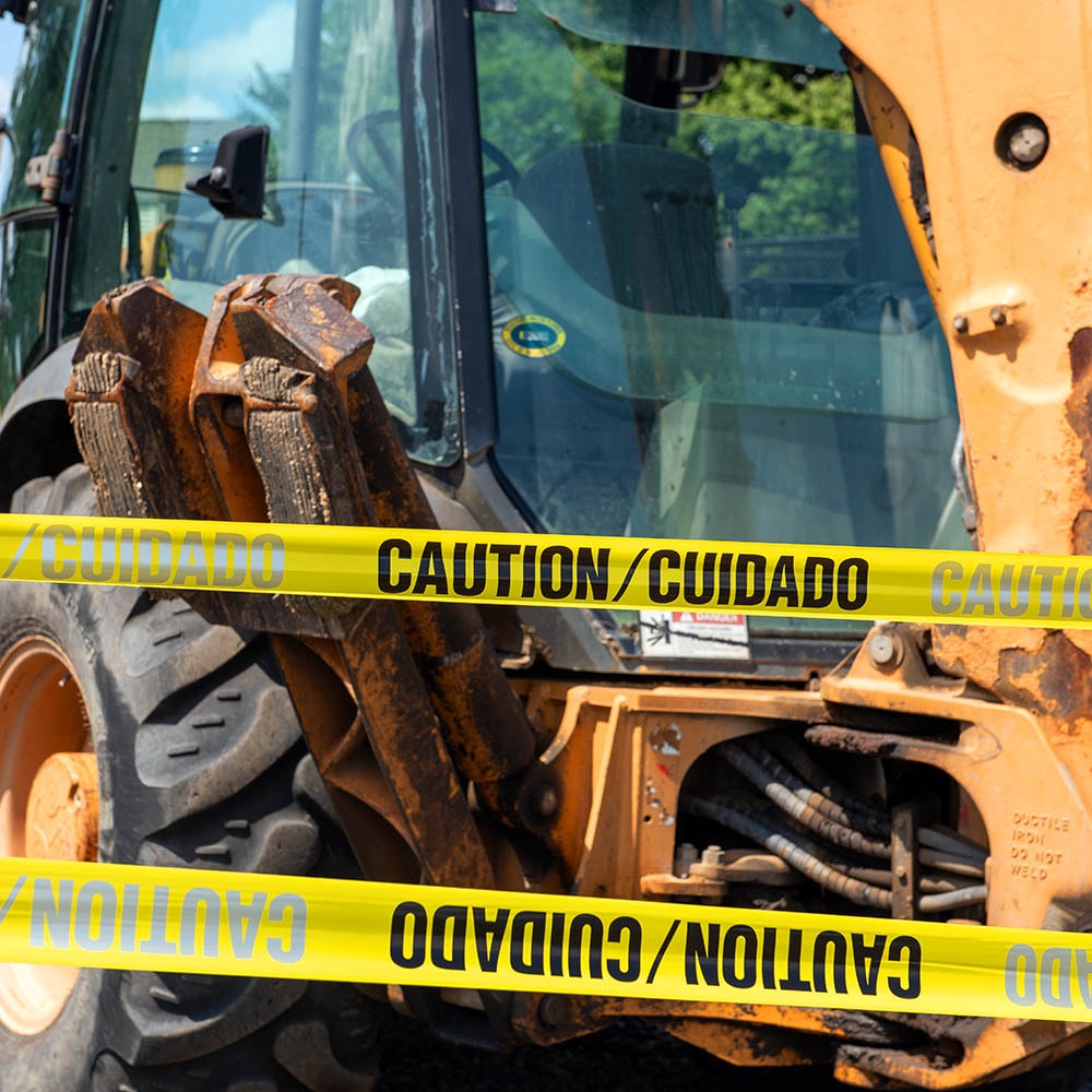 Cinta de Seguridad de Polietileno Amarilla para Precaución de 3 pulg x 1000 pies, de Project Source ST158674