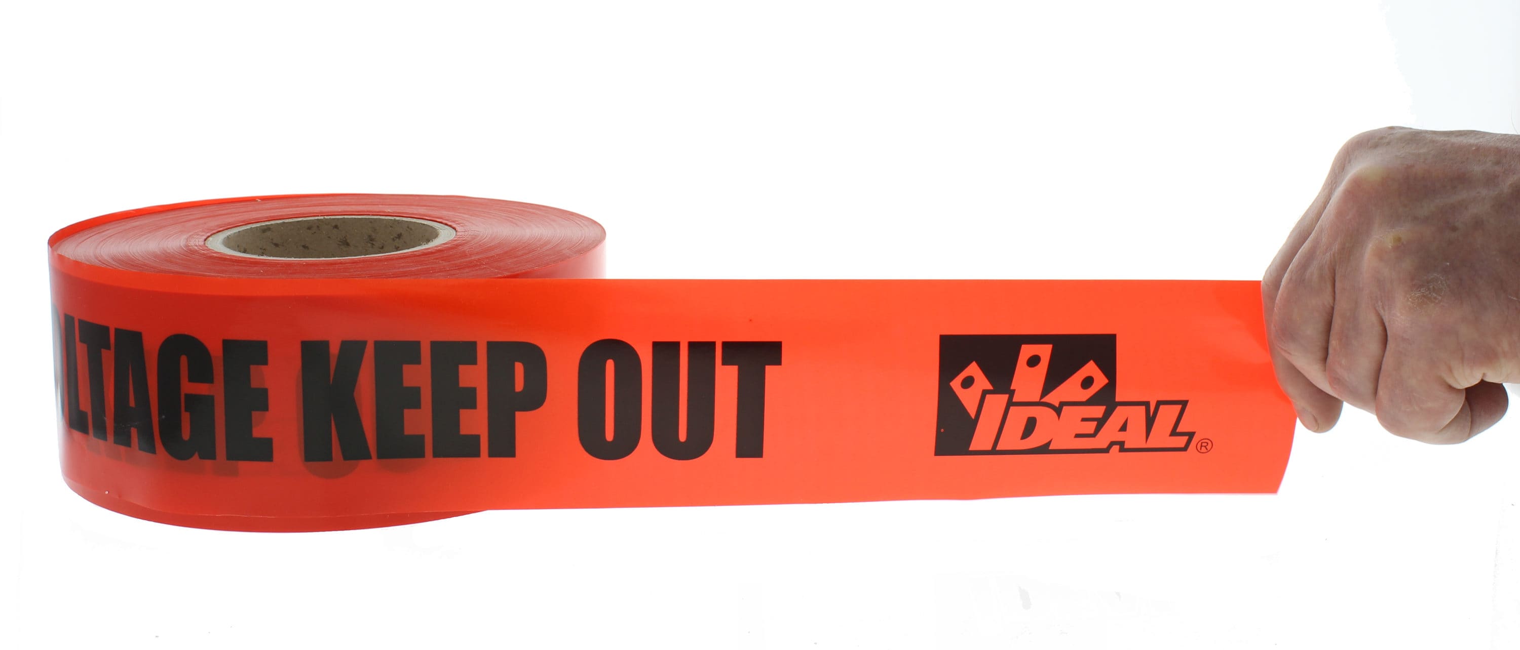Cinta de seguridad de polietileno rojo de advertencia IDEAL de 3.0 pulgadas de ancho x 1000 pies de largo 42-052
