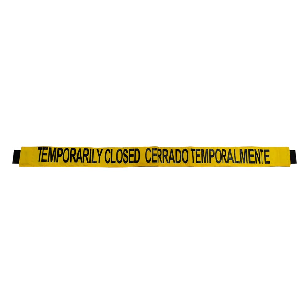 Cinta de seguridad de polietileno amarilla de advertencia RELIABILT de 3.03 pulgadas de ancho x 3.558 pies de largo 33498PYXLG