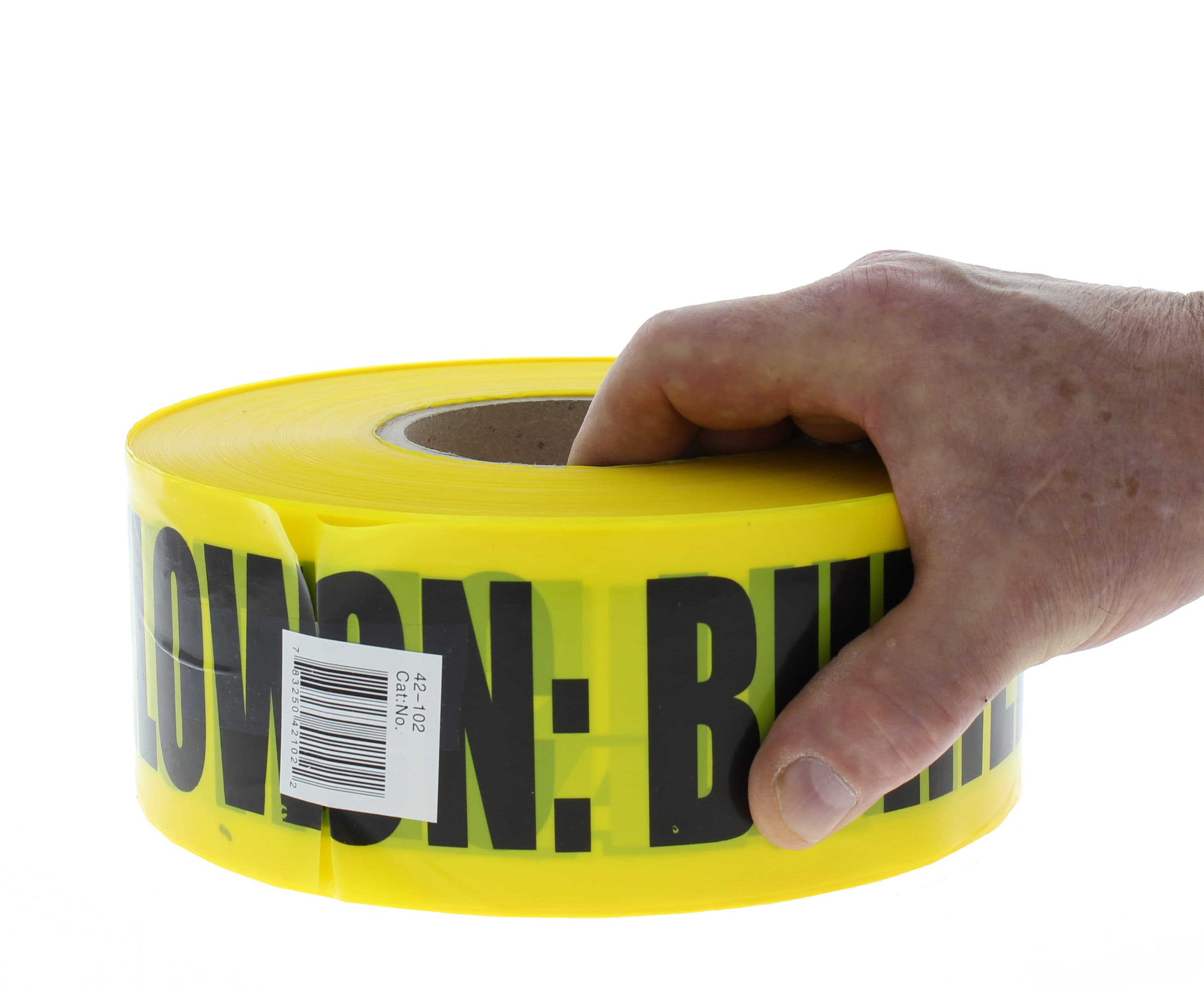 Cinta de seguridad de polietileno amarillo de advertencia IDEAL de 3.0 pulgadas de ancho por 1000 pies de largo 42-102