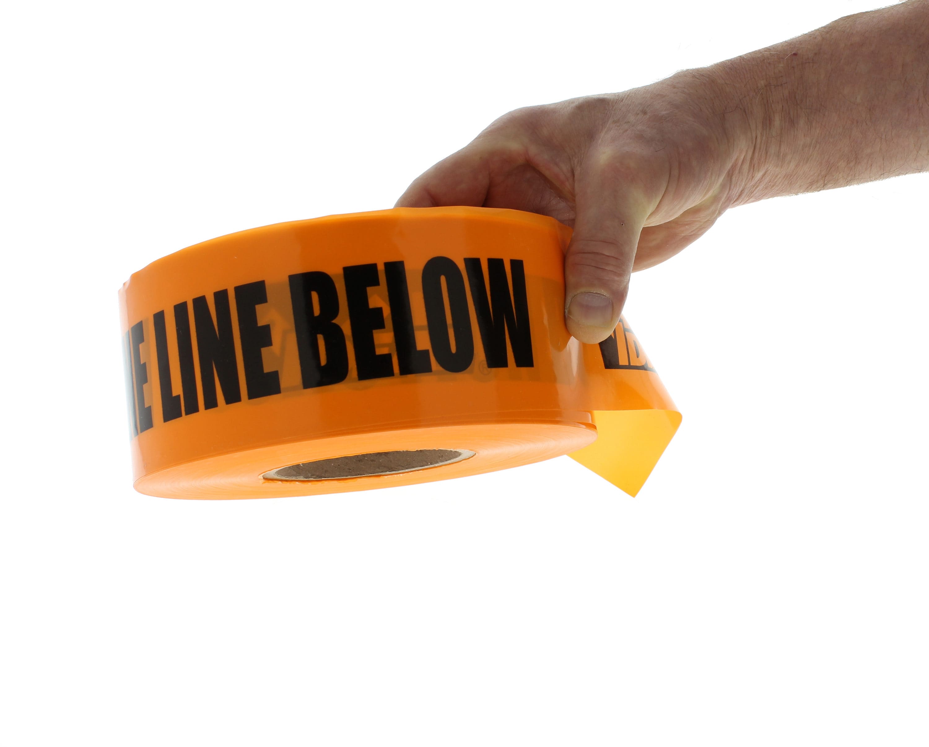 Cinta de advertencia de seguridad de polietileno naranja IDEAL de 3.0 pulgadas de ancho x 1000 pies de largo 42-103