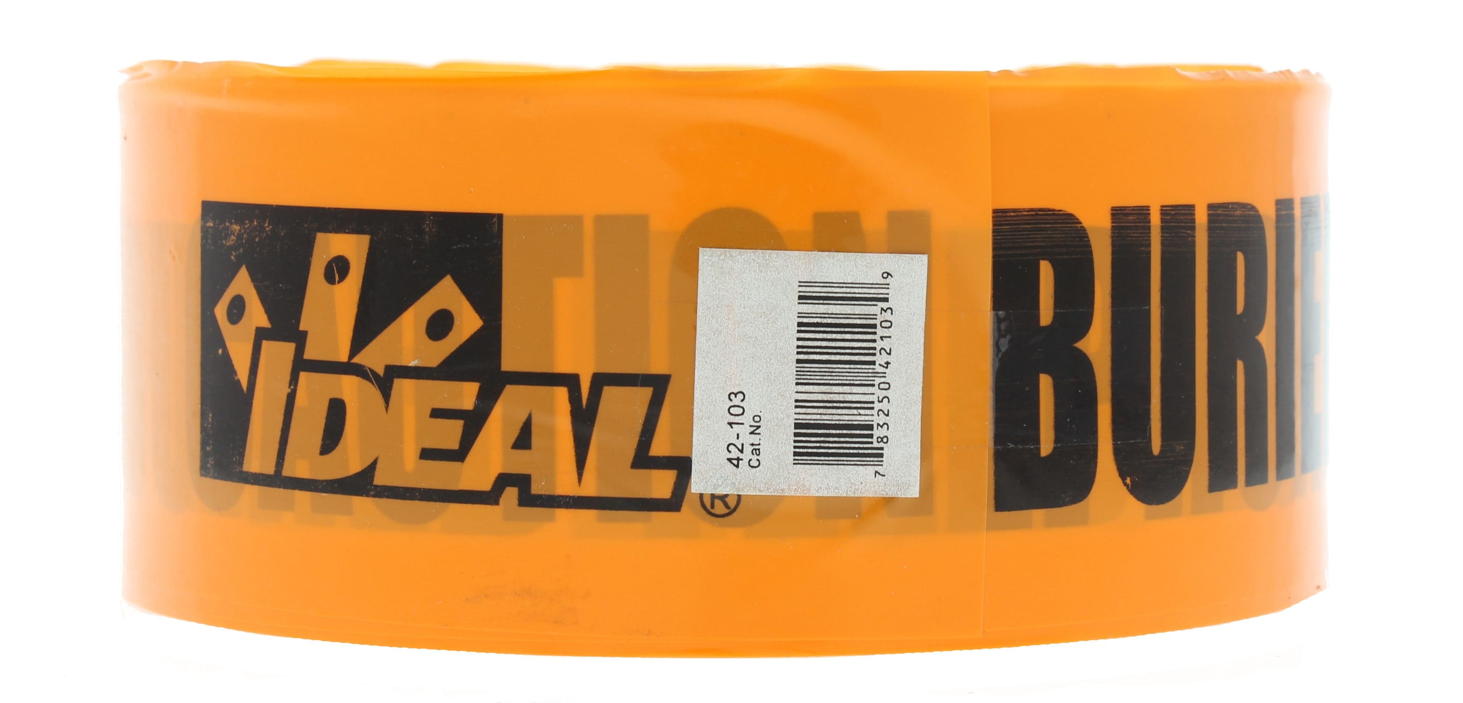 Cinta de advertencia de seguridad de polietileno naranja IDEAL de 3.0 pulgadas de ancho x 1000 pies de largo 42-103