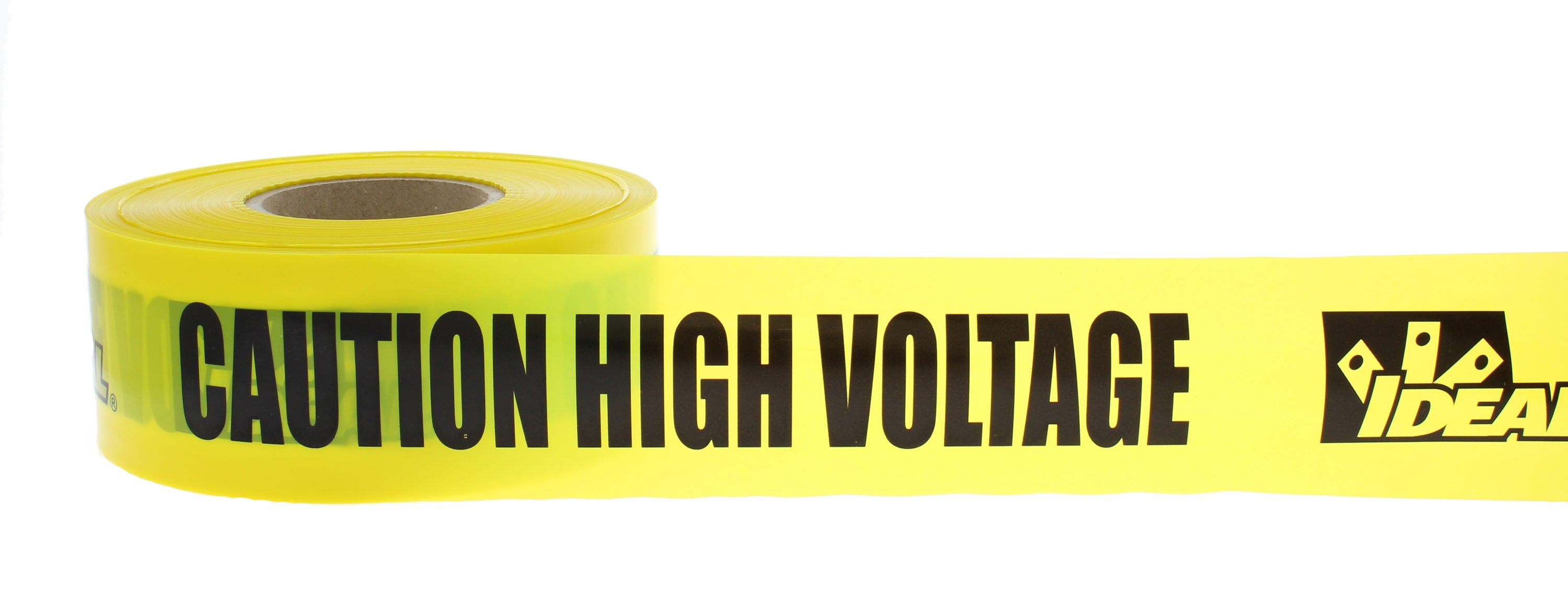 Cinta de Seguridad de Polietileno Amarilla de Precaución IDEAL 3.0 Pulgadas x 1000 Pies Largo 42-003