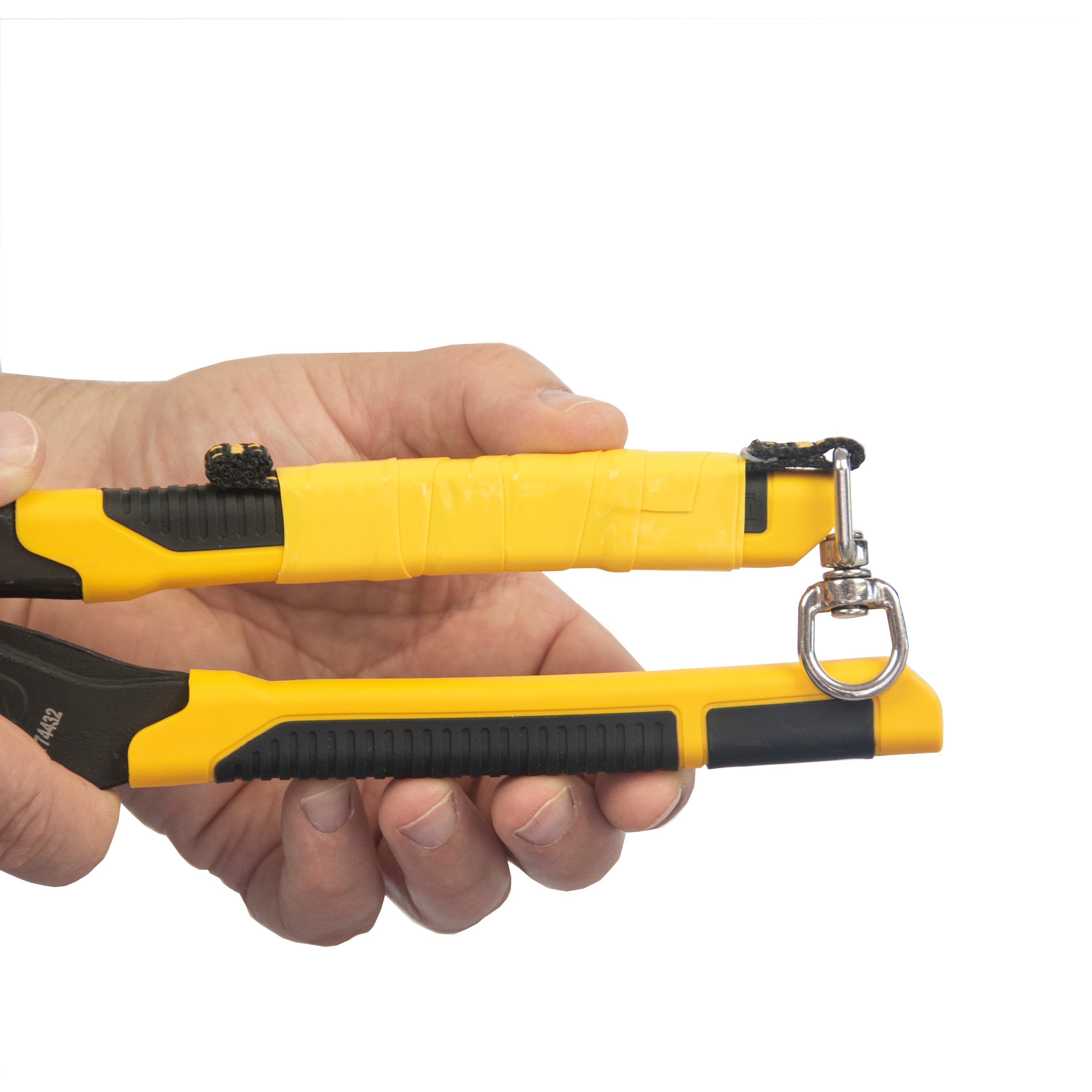 Cinta de seguridad de silicona amarilla DEWALT de 1.5 pulgadas de ancho x 12 pies de largo con agarre para herramientas DXDP810100
