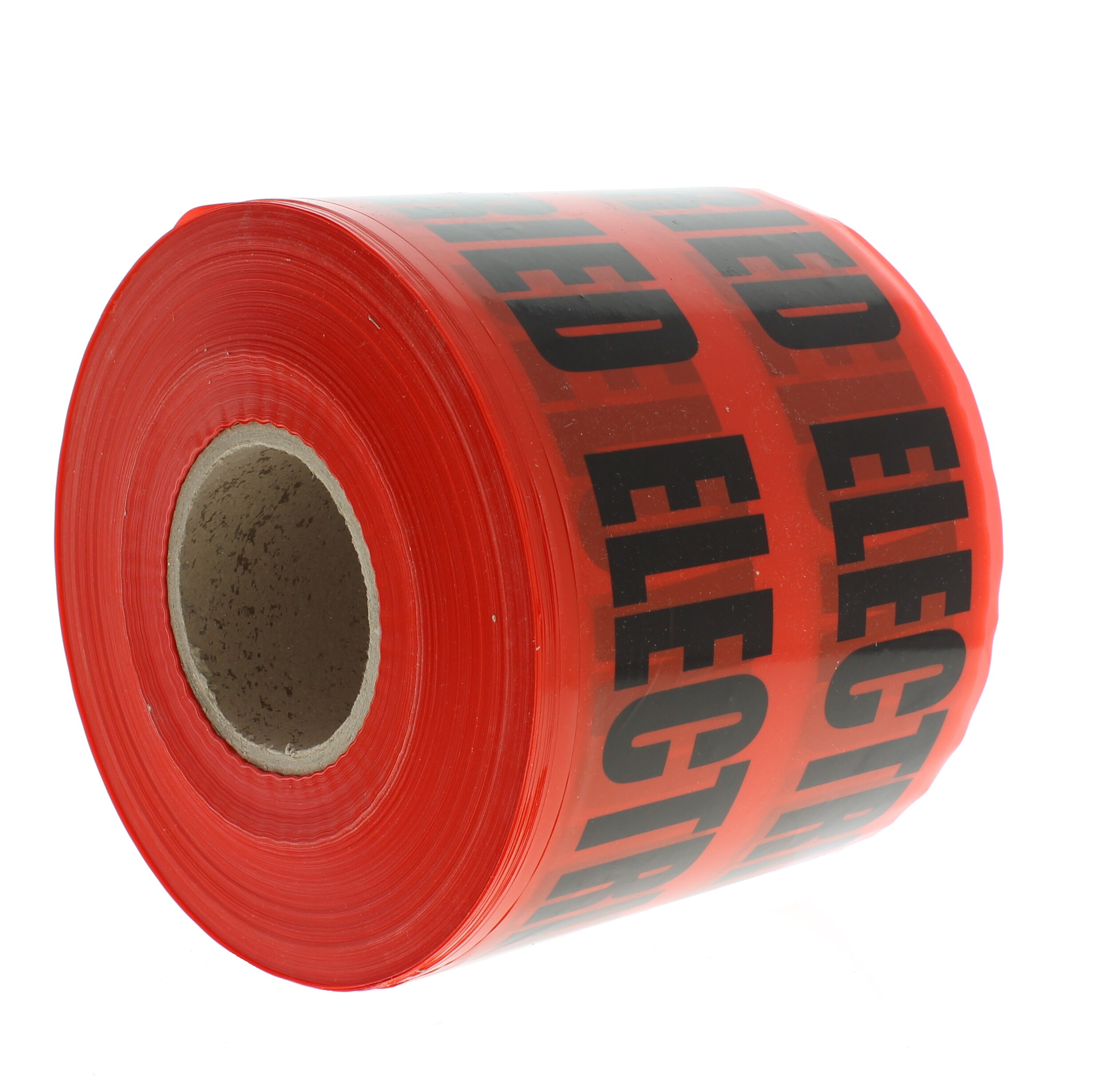 Cinta de Seguridad de Polietileno en Color Rojo IDEAL de 6.0 Pulgadas de Ancho x 1000 Pies de Largo Advertencia 42-151