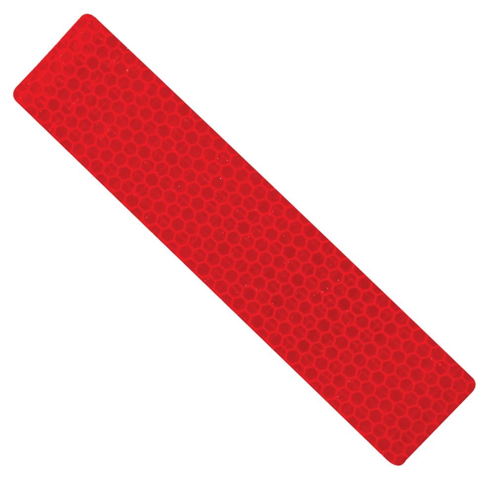 Cinta de seguridad reflectante de vinilo rojo Hillman de 0.5 pies 847335