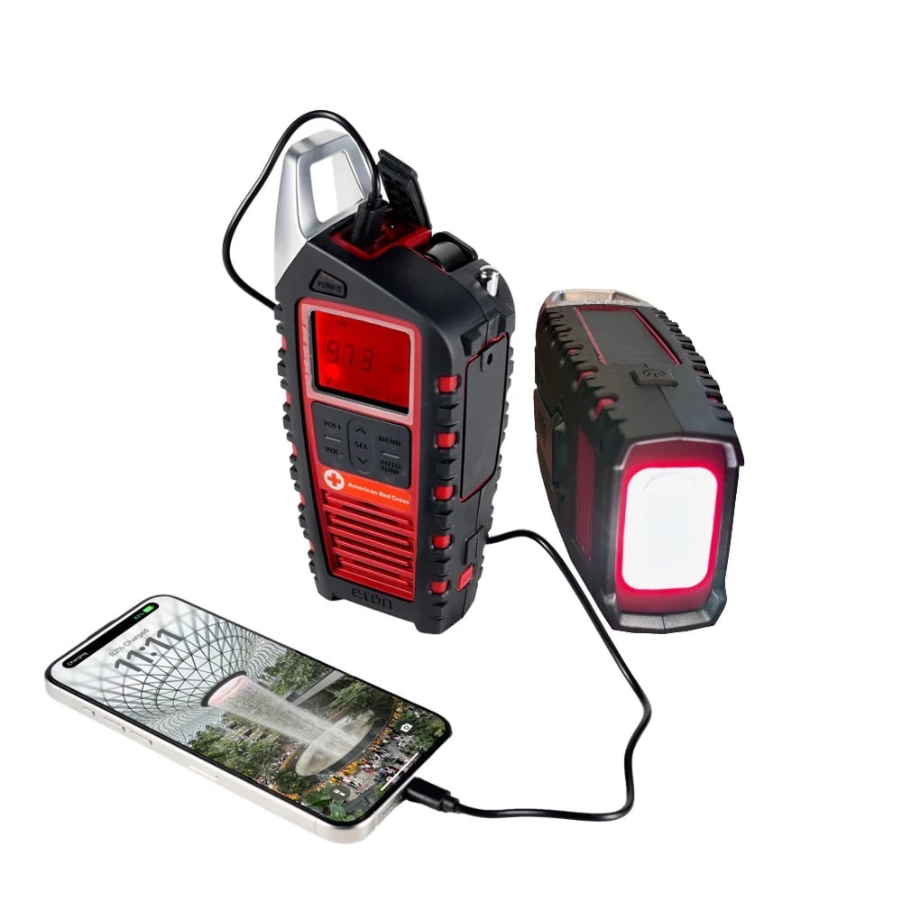 Radio meteorológica AM/FM con reloj Eton ARCODYSSEY.